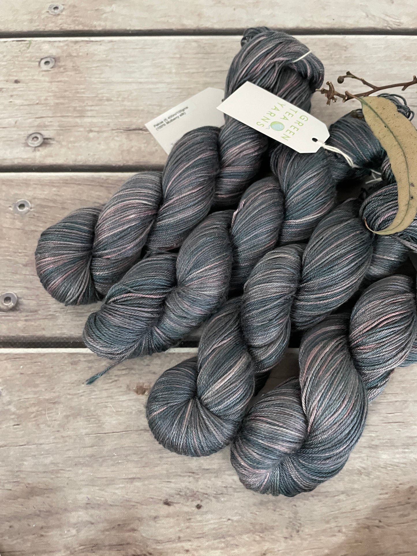 Twilight Grey - 4 ply in Mulberry silk - Pekoe f