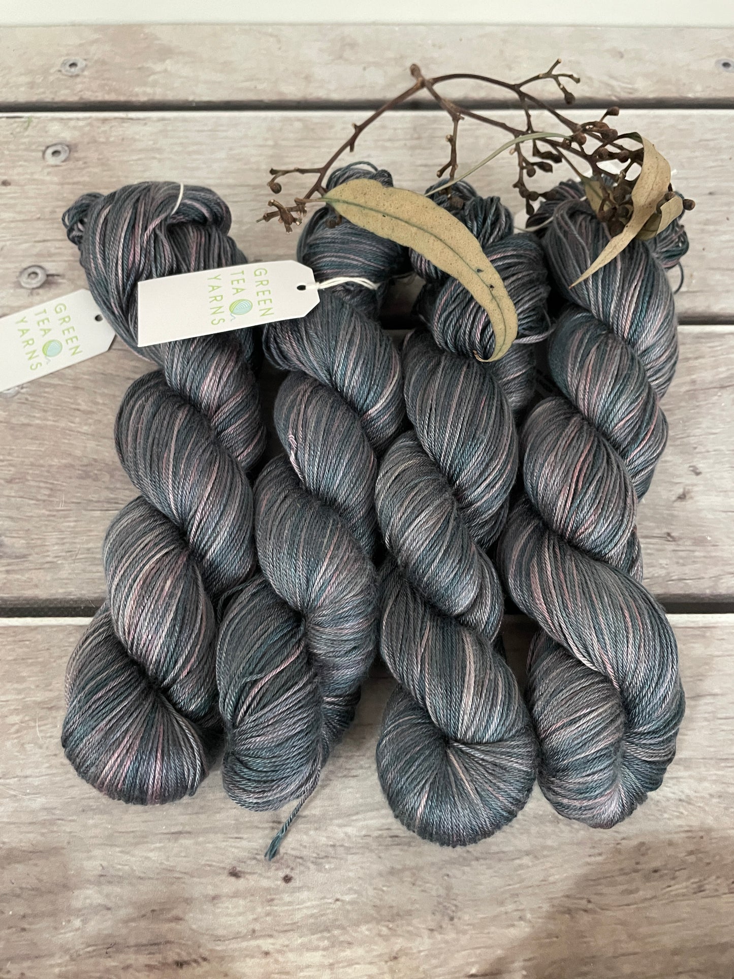 Twilight Grey - 4 ply in Mulberry silk - Pekoe f