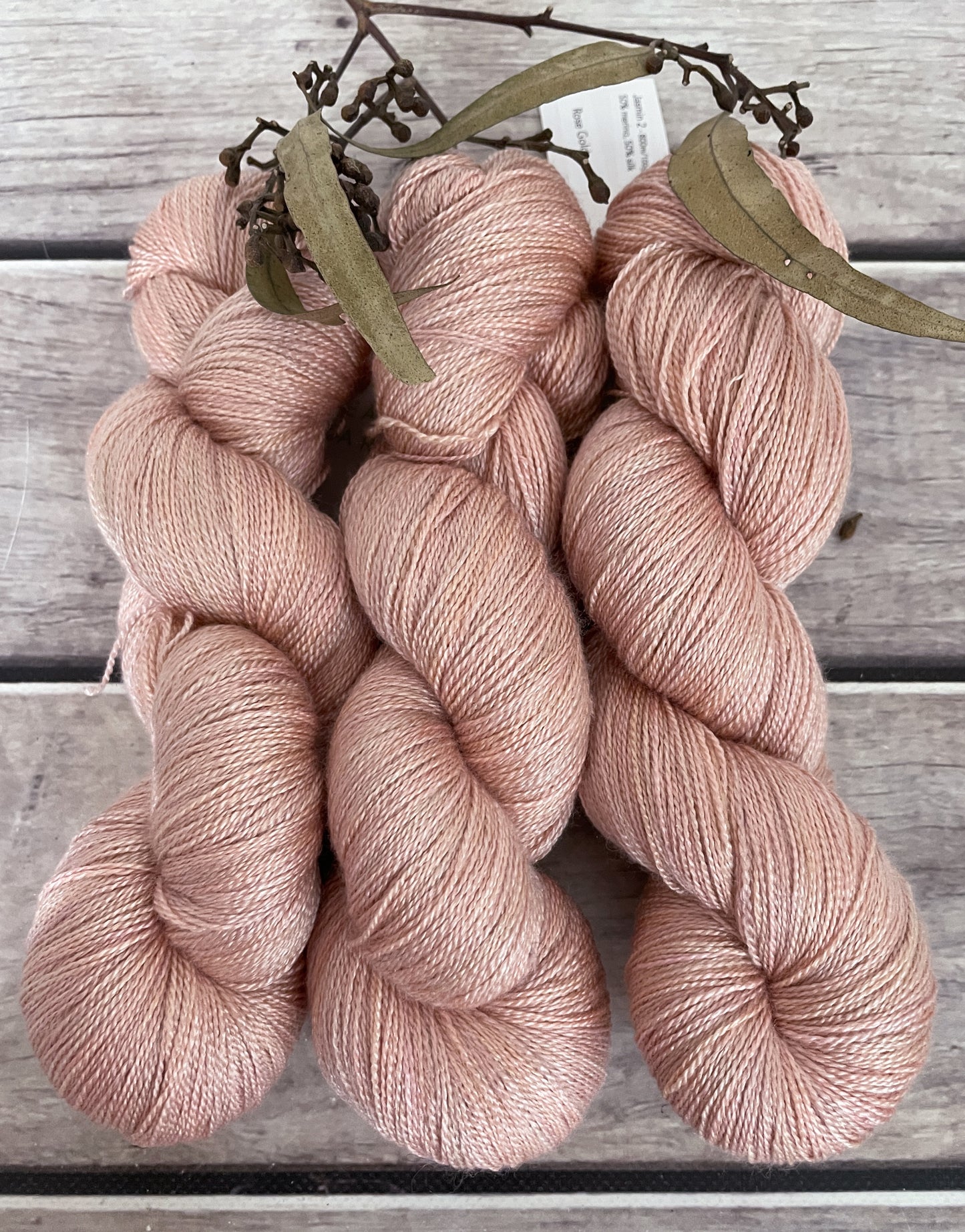 Rose Gold - Merino/silk - 2 Ply - Jasmin