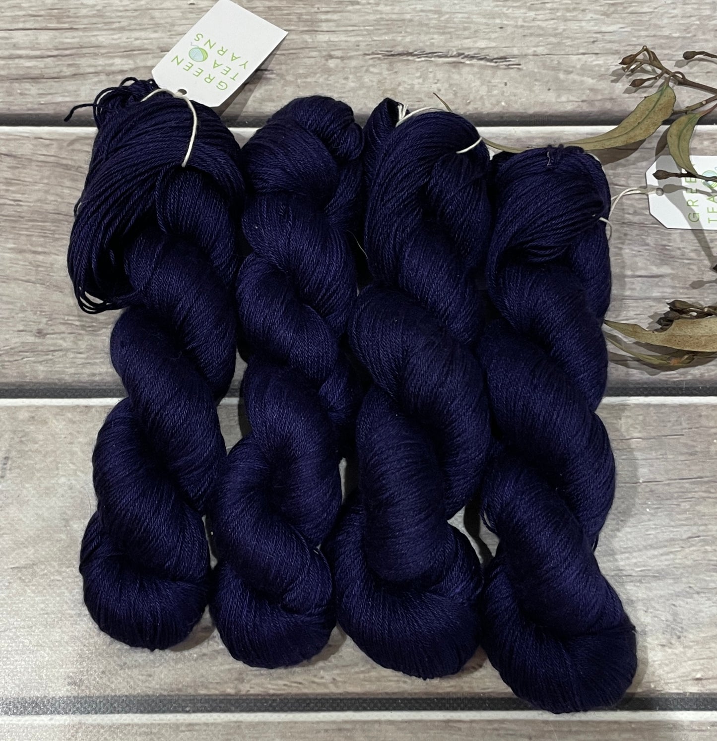 Dreams of a Starry Night- 4 ply in Mulberry silk - Pekoe f