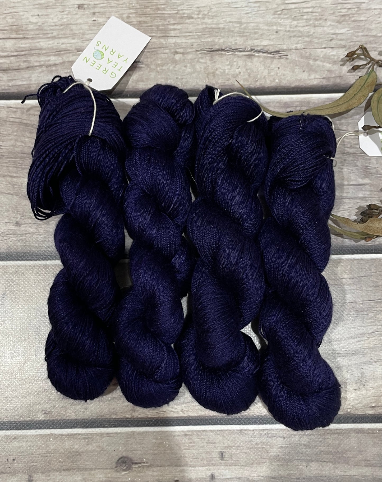 Dreams of a Starry Night- 4 ply in Mulberry silk - Pekoe f