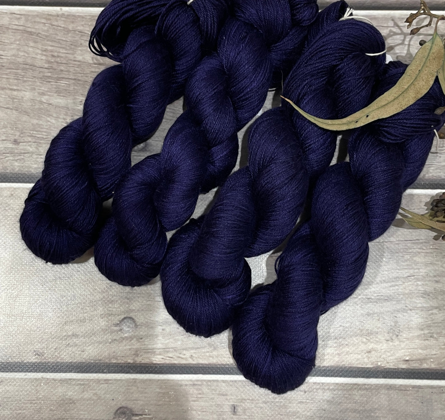 Dreams of a Starry Night- 4 ply in Mulberry silk - Pekoe f