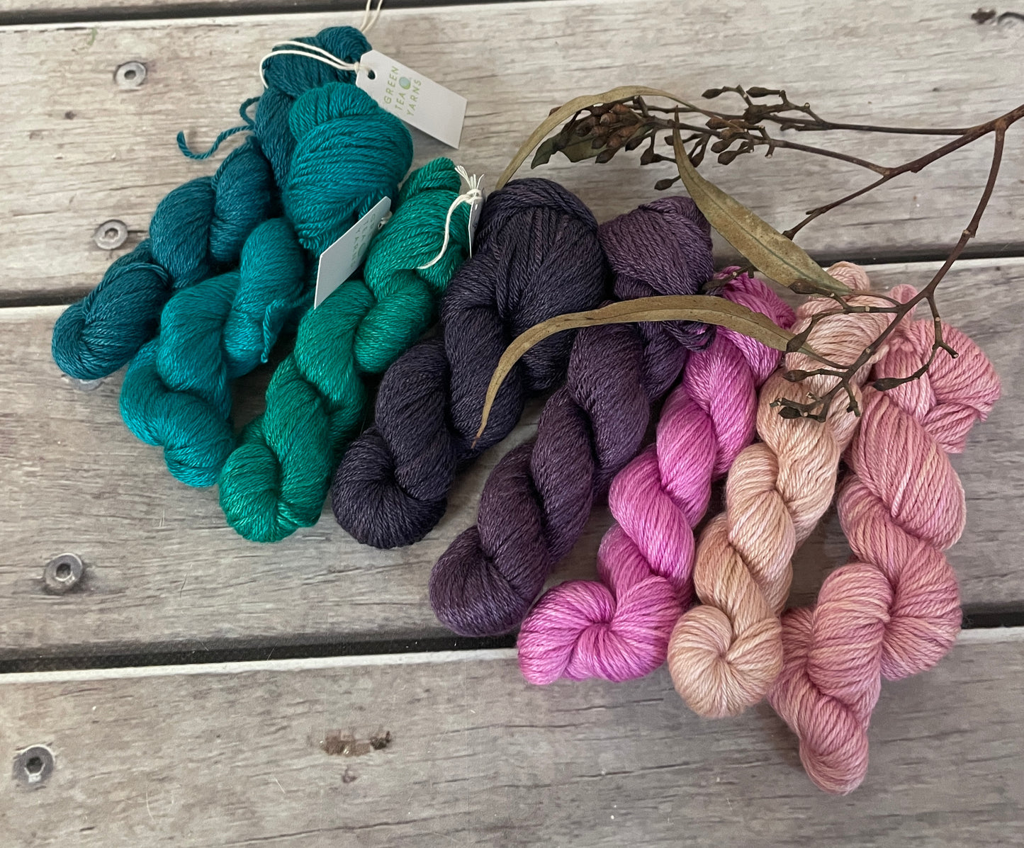 English Garden mini skein sets - Jasmin 4 - Kit 3