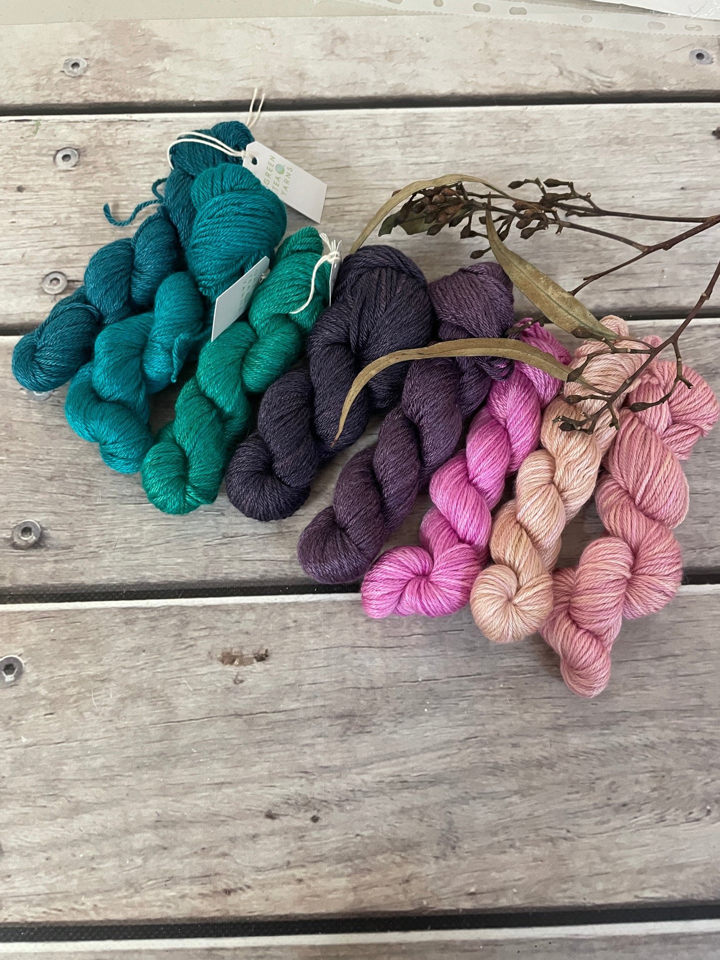 English Garden mini skein sets - Jasmin 4 - Kit 3