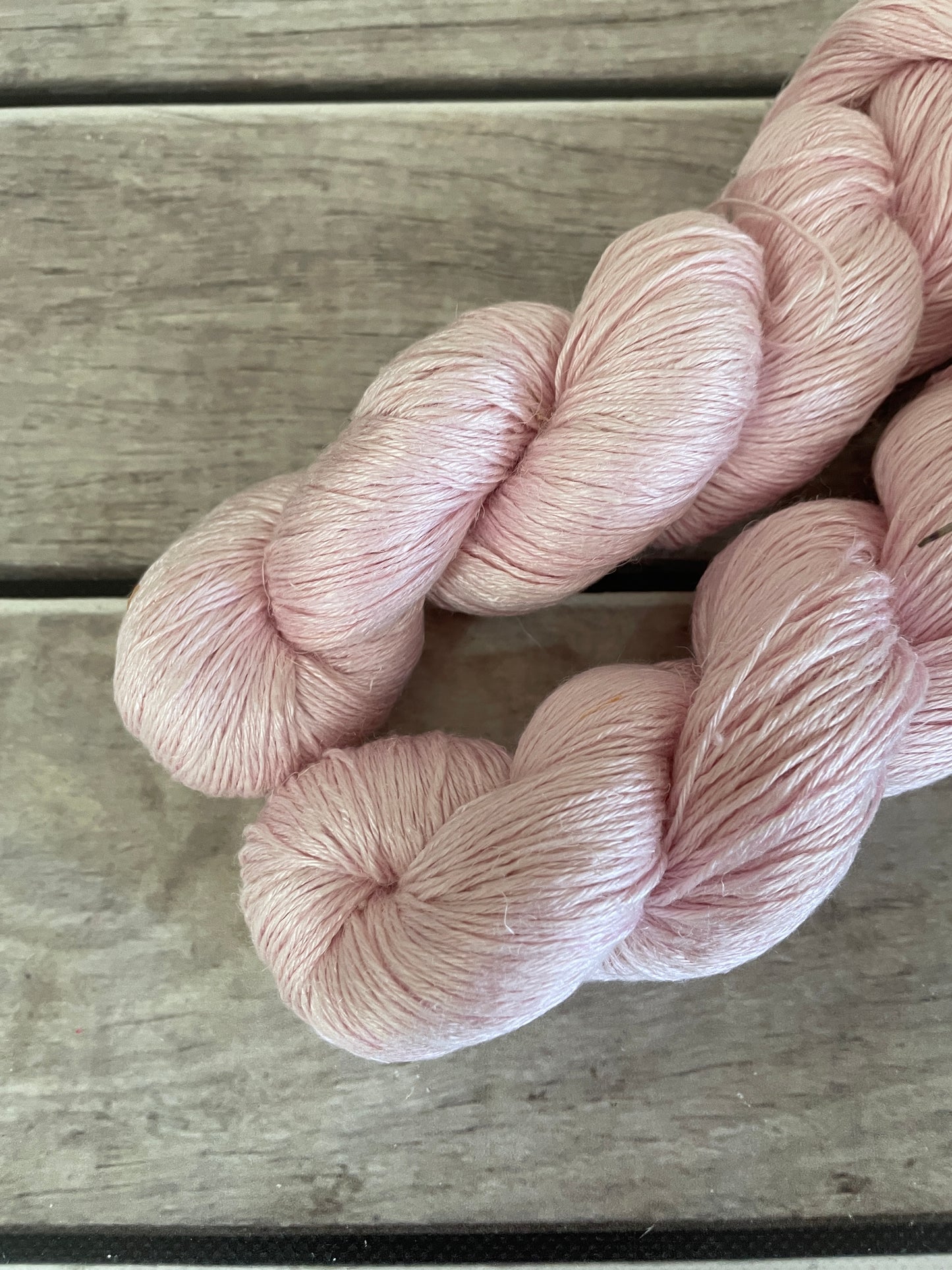 Pale Dragon on Anise - silk and linen 4 ply