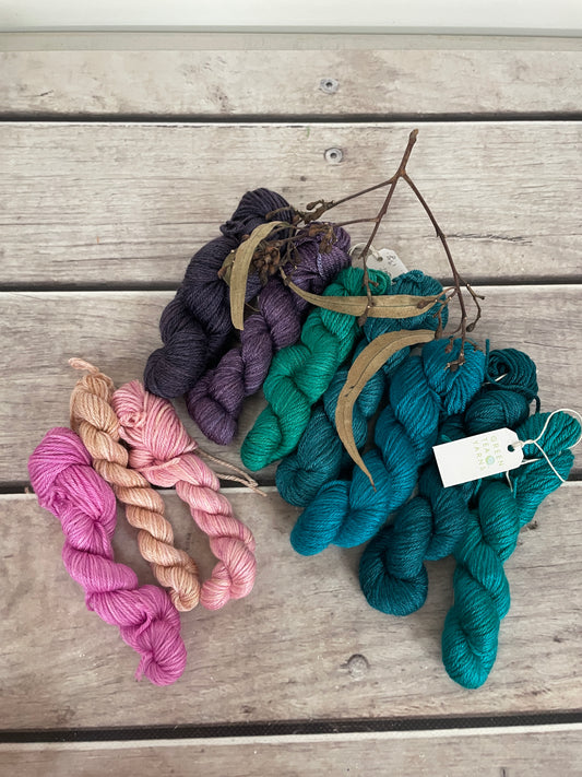 English Garden mini skein set - Jasmin 4 - Kit 3