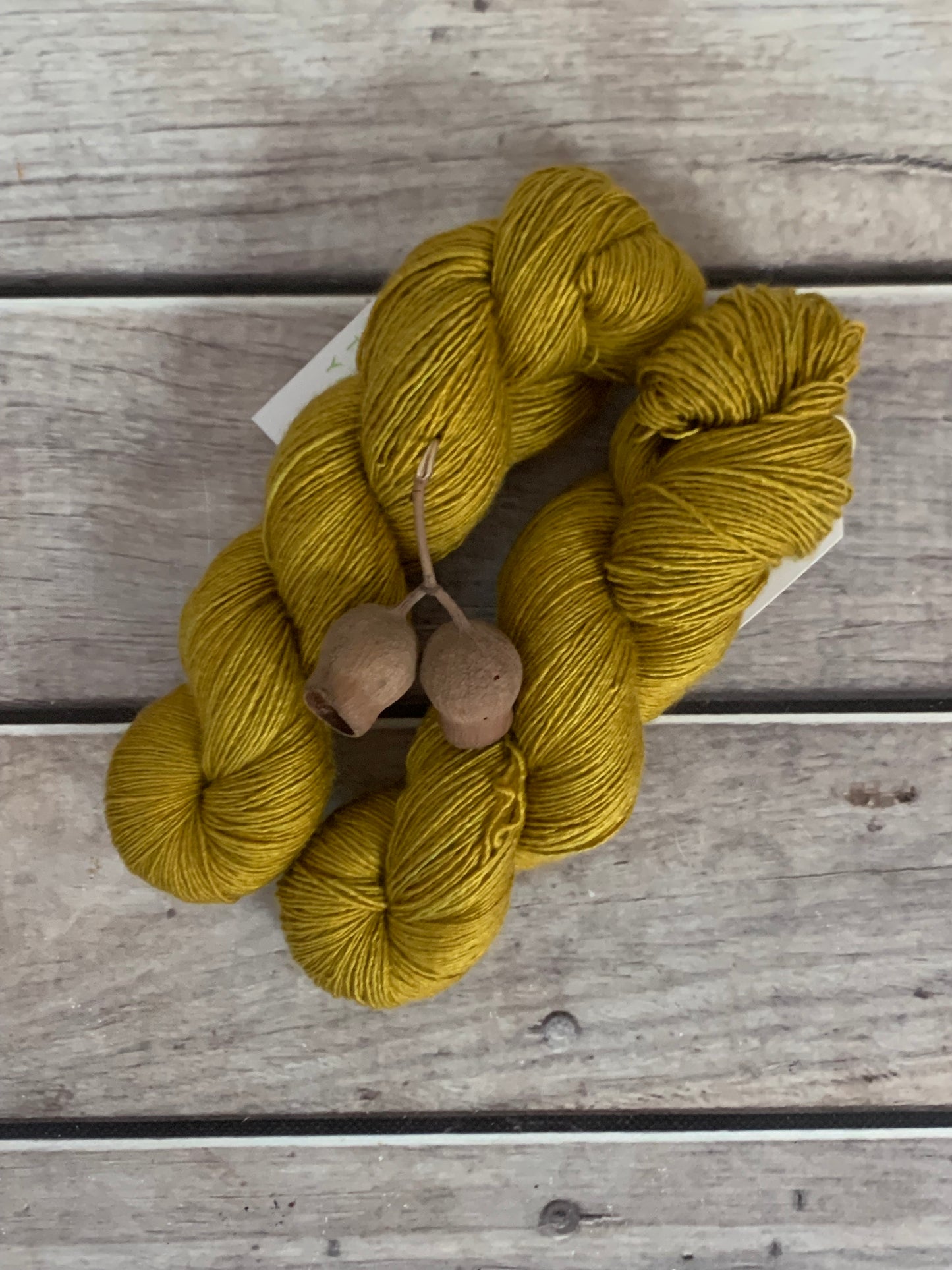 Golden Fern-  4 ply Merino /Silk single yarn - Osmanthus