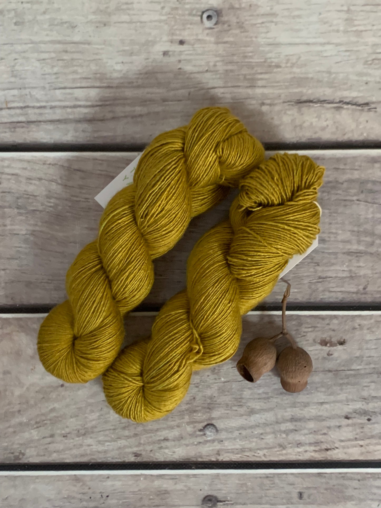 Golden Fern-  4 ply Merino /Silk single yarn - Osmanthus