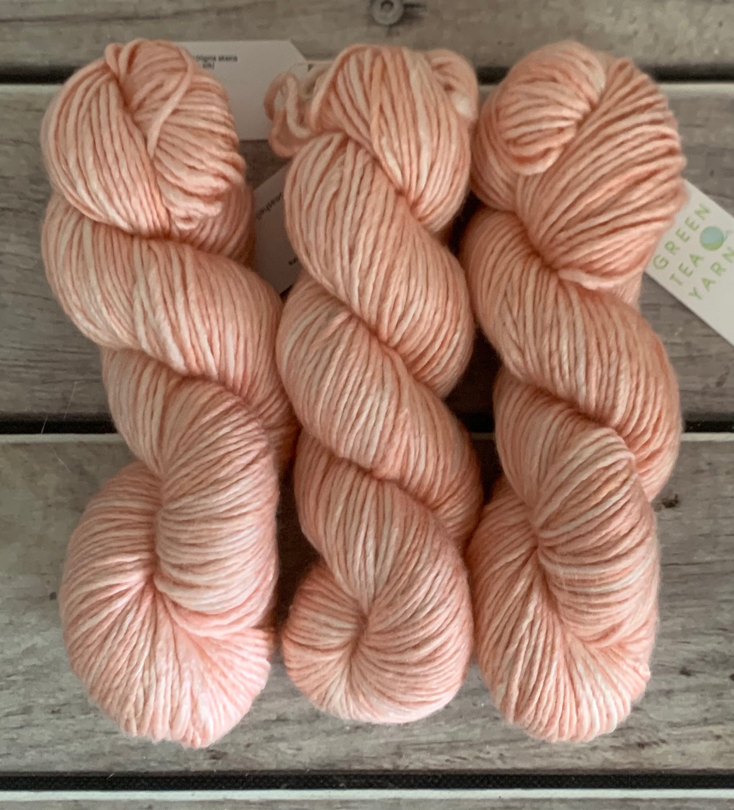 She Sells Seashells - 10 ply merino/silk singles - Peach