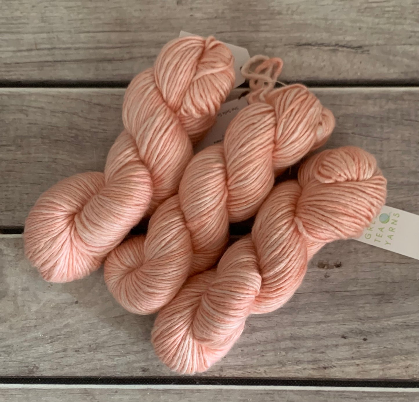 She Sells Seashells - 10 ply merino/silk singles - Peach