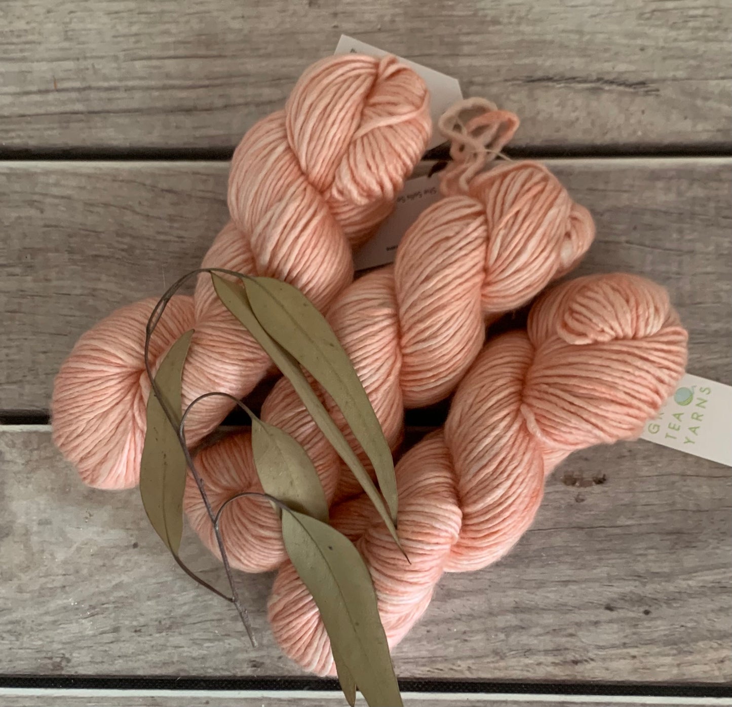 She Sells Seashells - 10 ply merino/silk singles - Peach