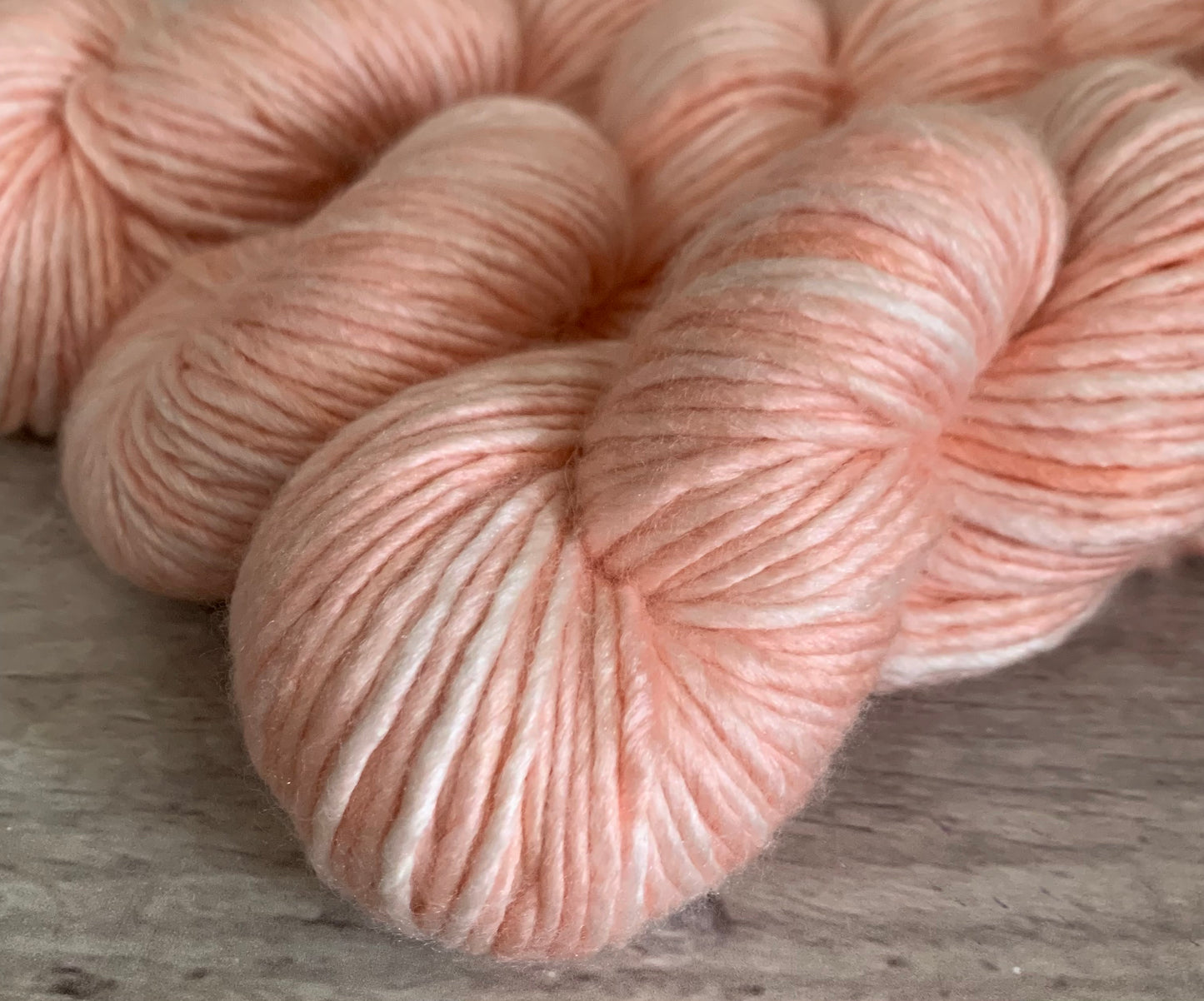 She Sells Seashells - 10 ply merino/silk singles - Peach