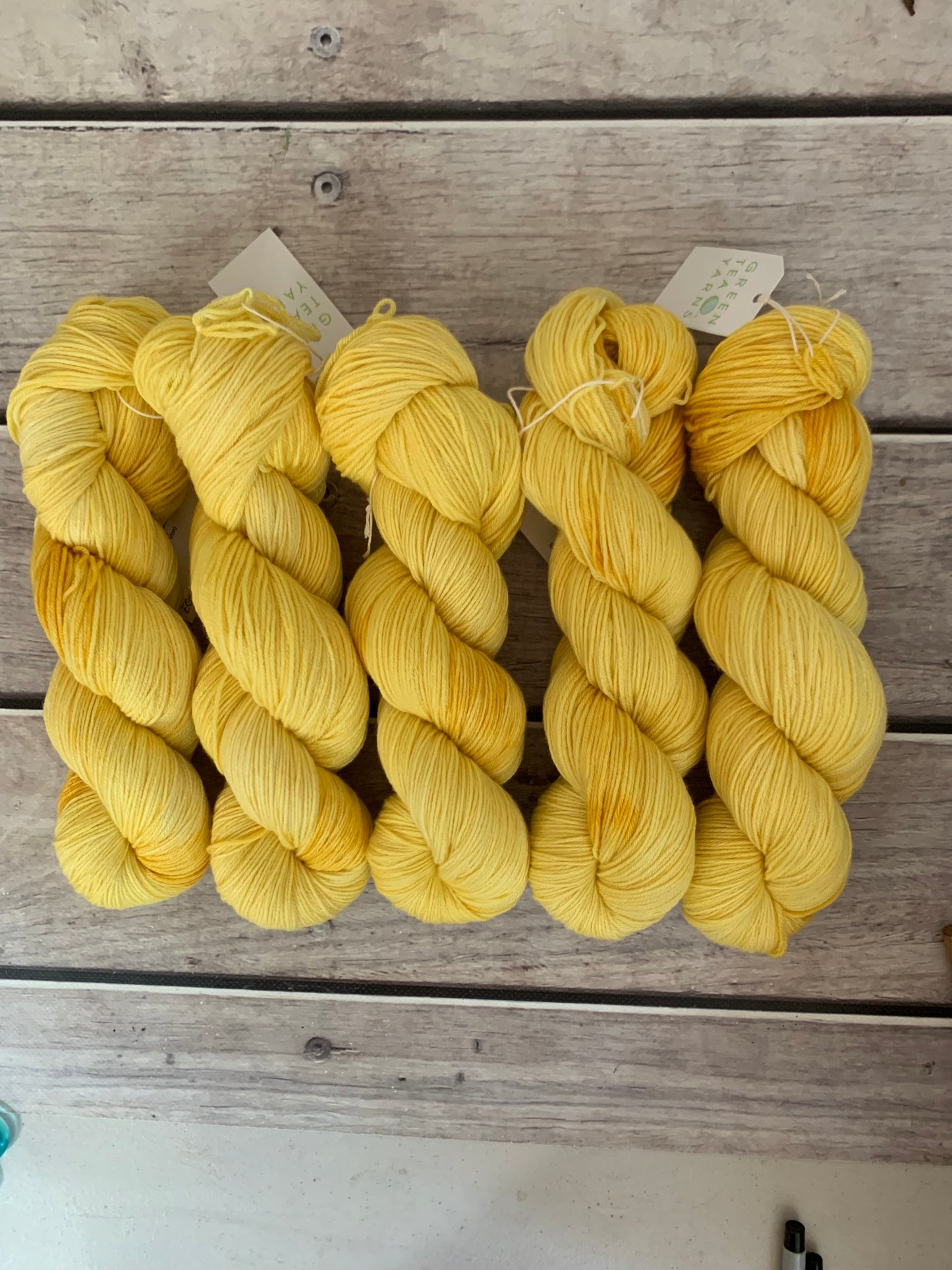 Egg Yolk ooak - sock yarn in merino and nylon - Darjeeling