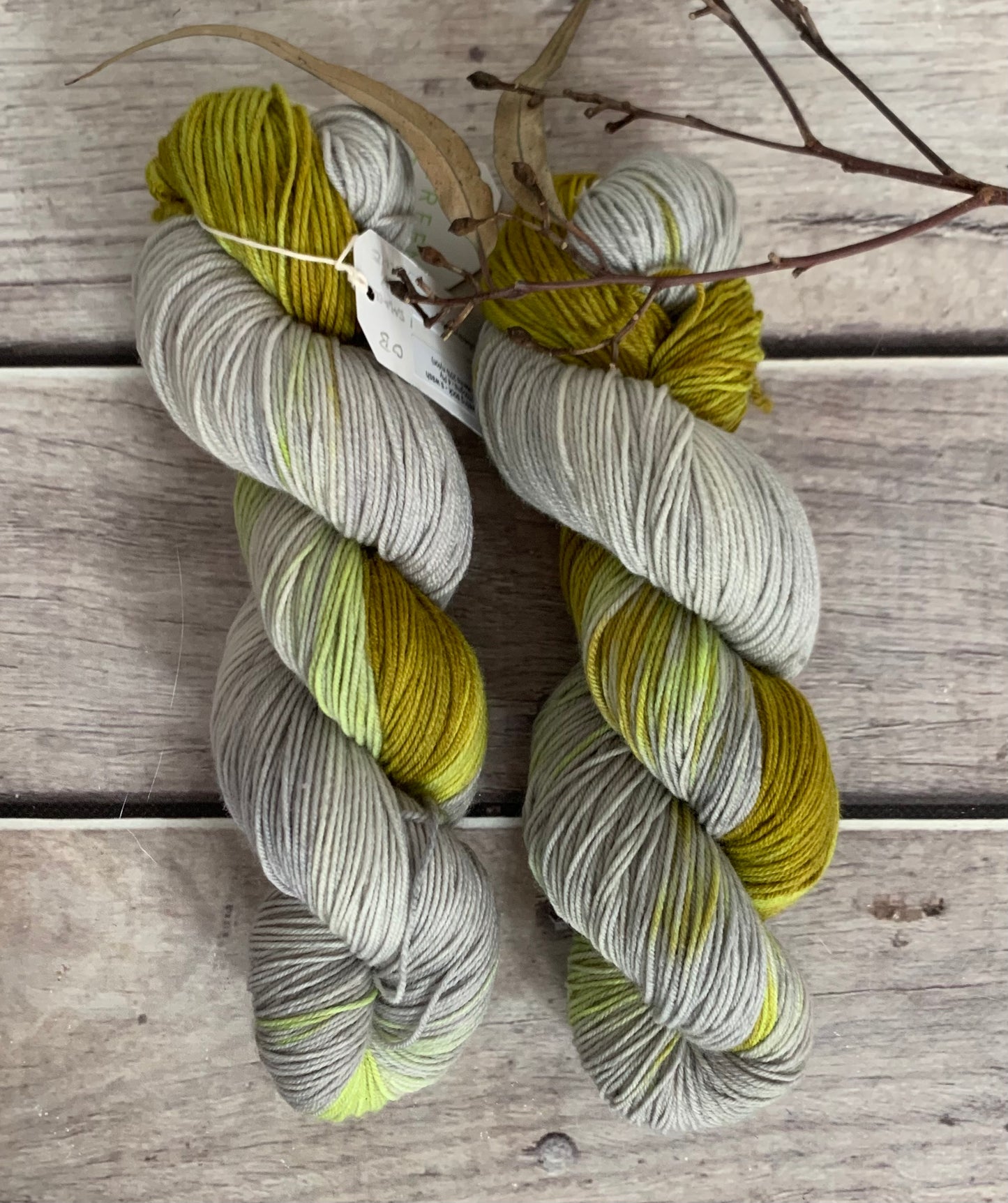 Silvereye Wing - sock yarn in merino and nylon - Darjeeling