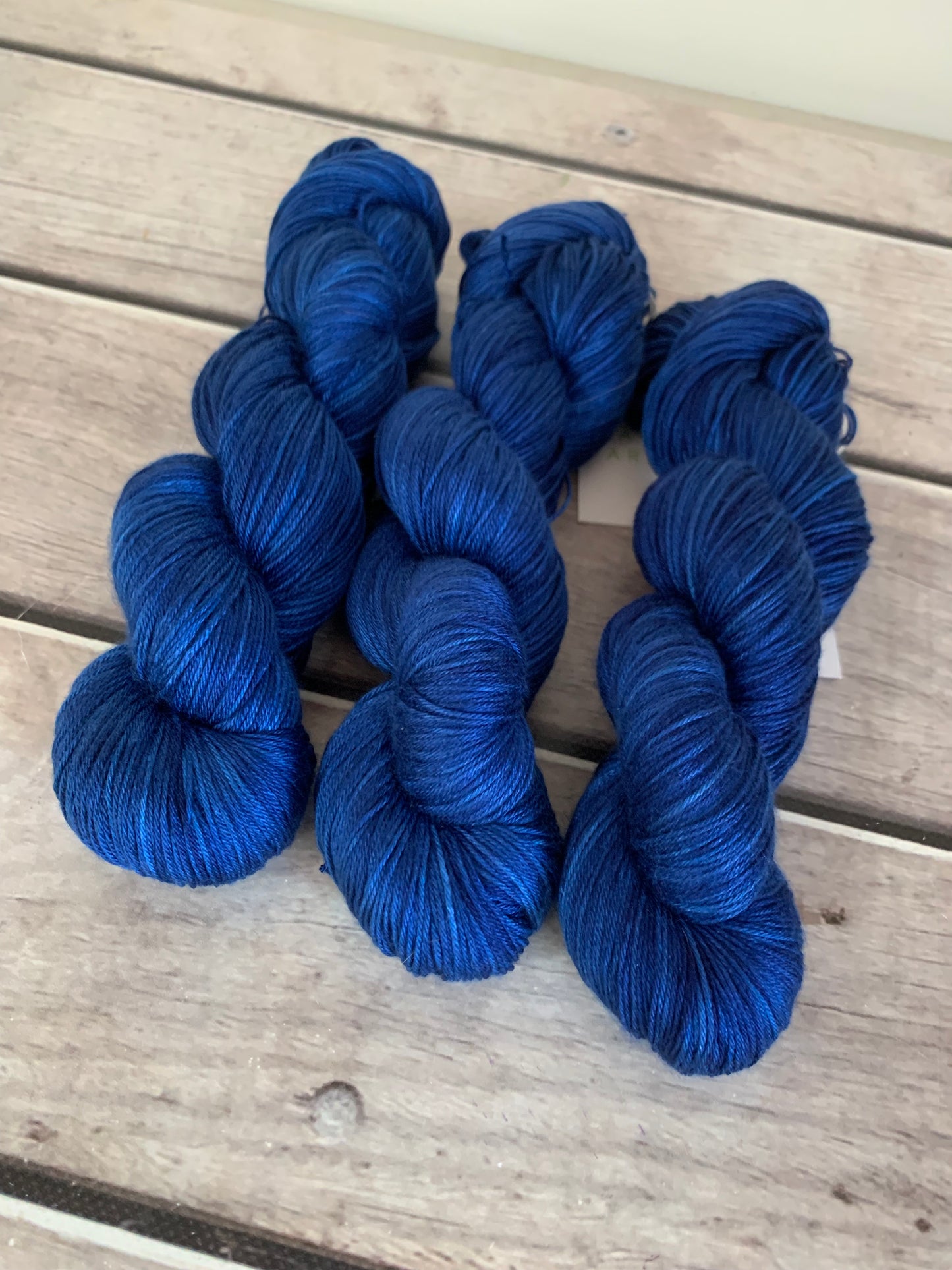 April Blues- 4 ply in Mulberry silk - Pekoe f