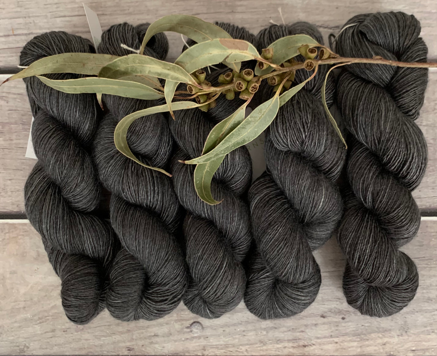 Fallen Ashes on Merino and Silk 4 ply single - Osmanthus