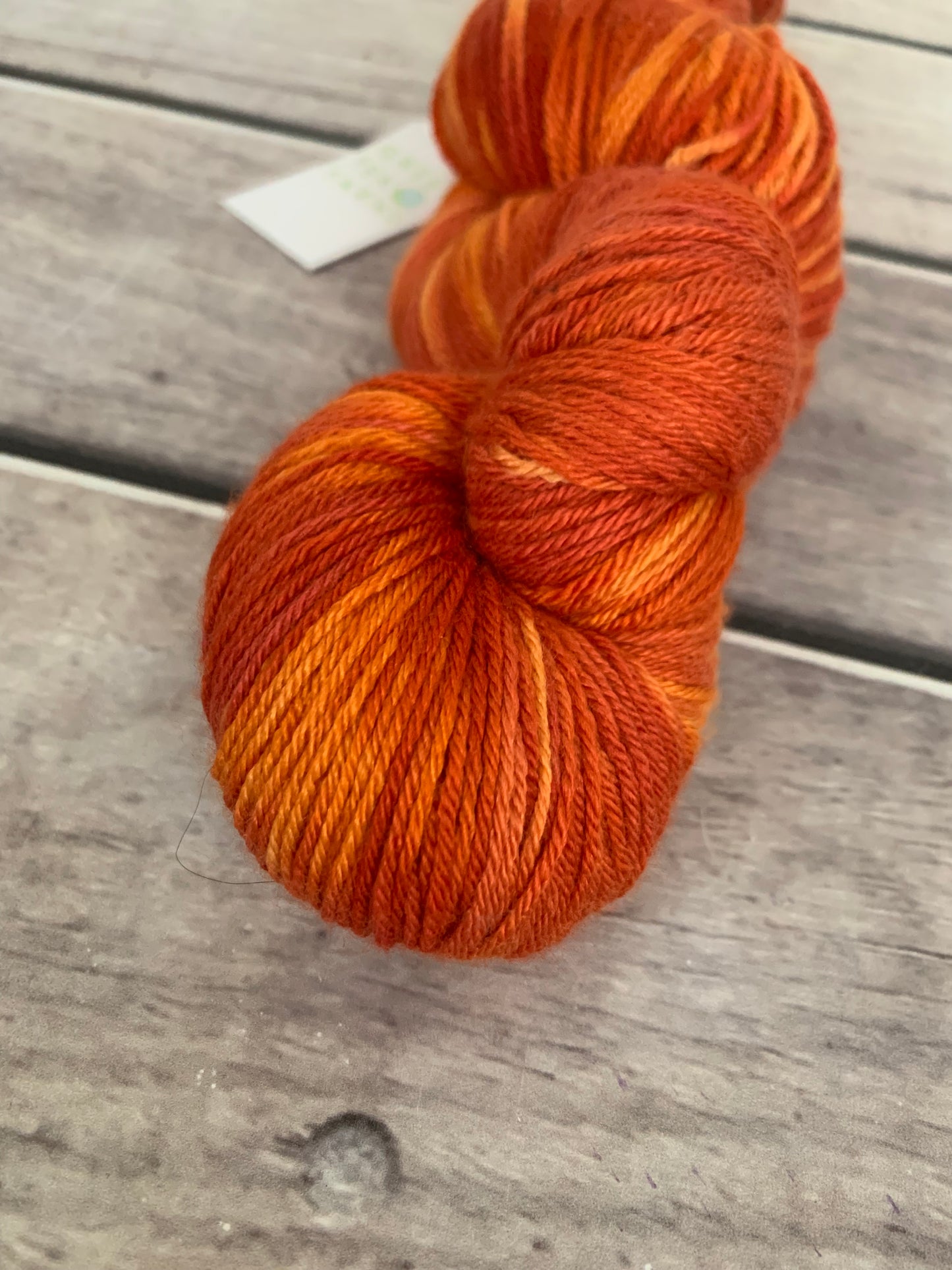 Burnt Leaf- 4ply/fingering - silk and merino - Jasmin 4