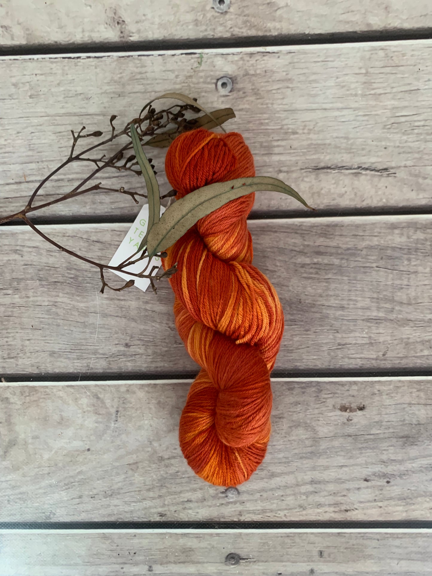 Burnt Leaf- 4ply/fingering - silk and merino - Jasmin 4