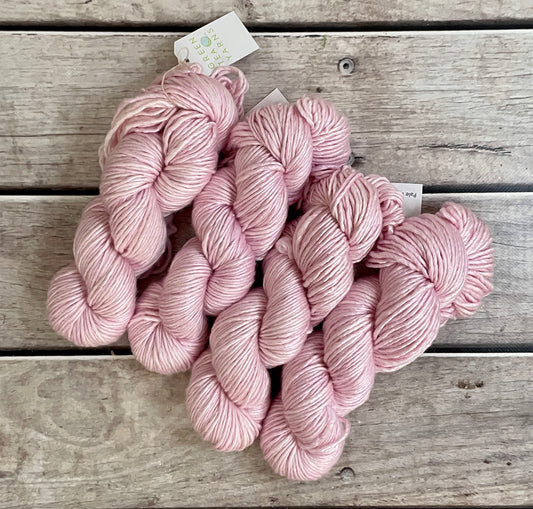 Pale Dragon - 10 ply merino/silk singles - Peach