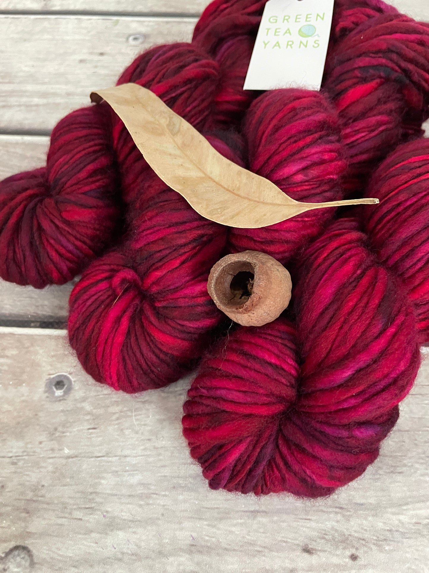 Be Mine- 12 Ply sw merino singles - Guava