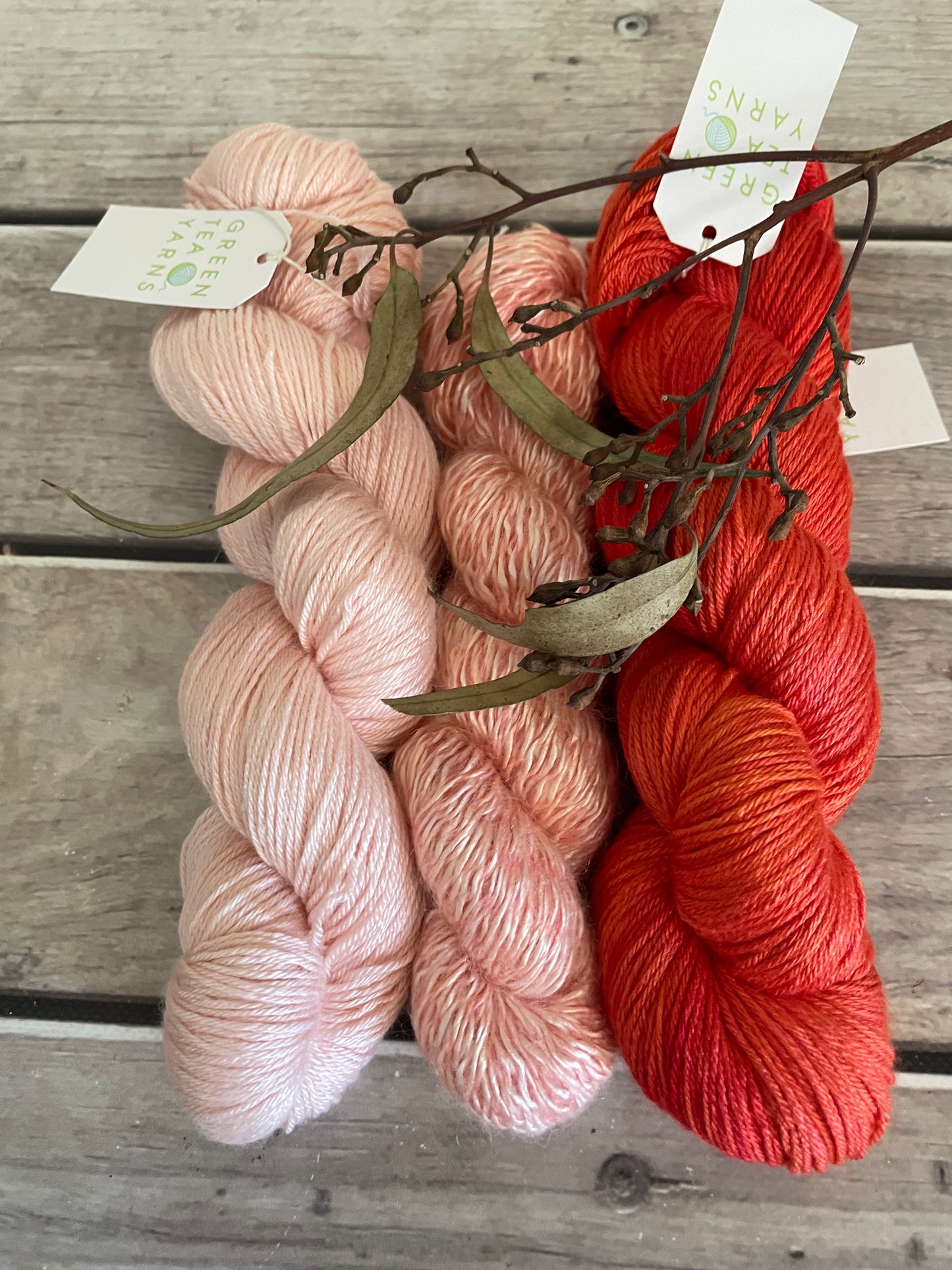 Island Hopping - 3 skein yarn kit - 4 ply Jasmin and Rooibos