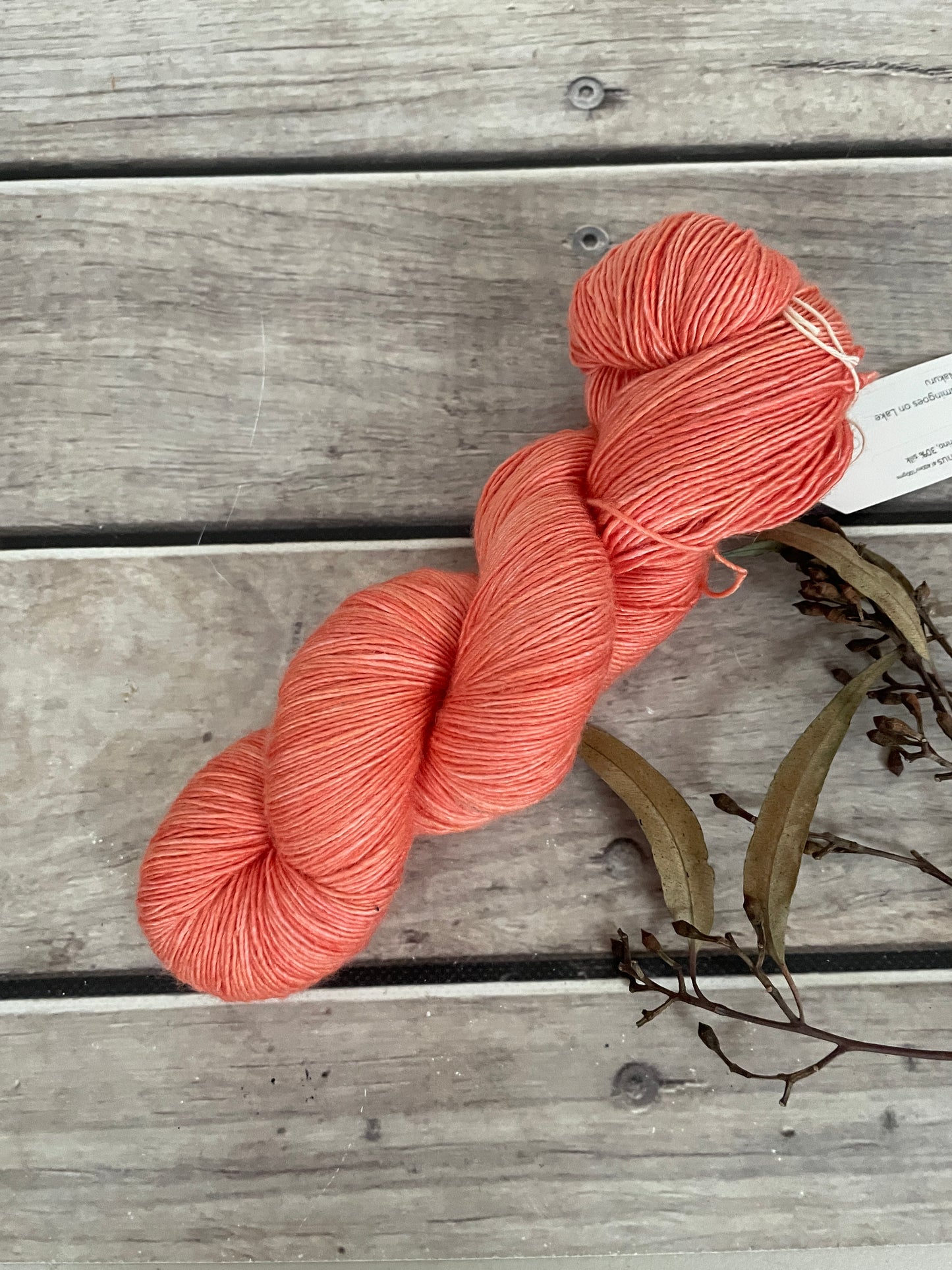 Flamingoes OB -  Merino and Silk 4 ply single - Osmanthus