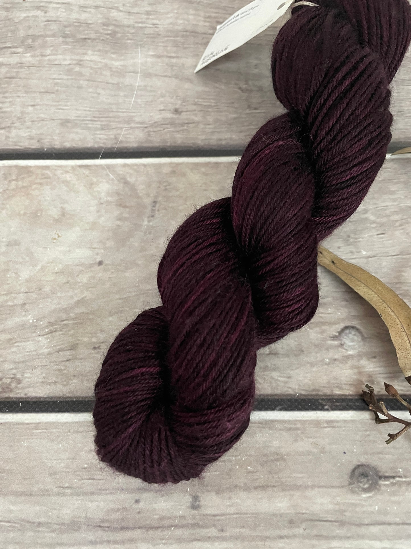 Black Cherry - OB - Merino and silk 4 ply single -Osmanthus