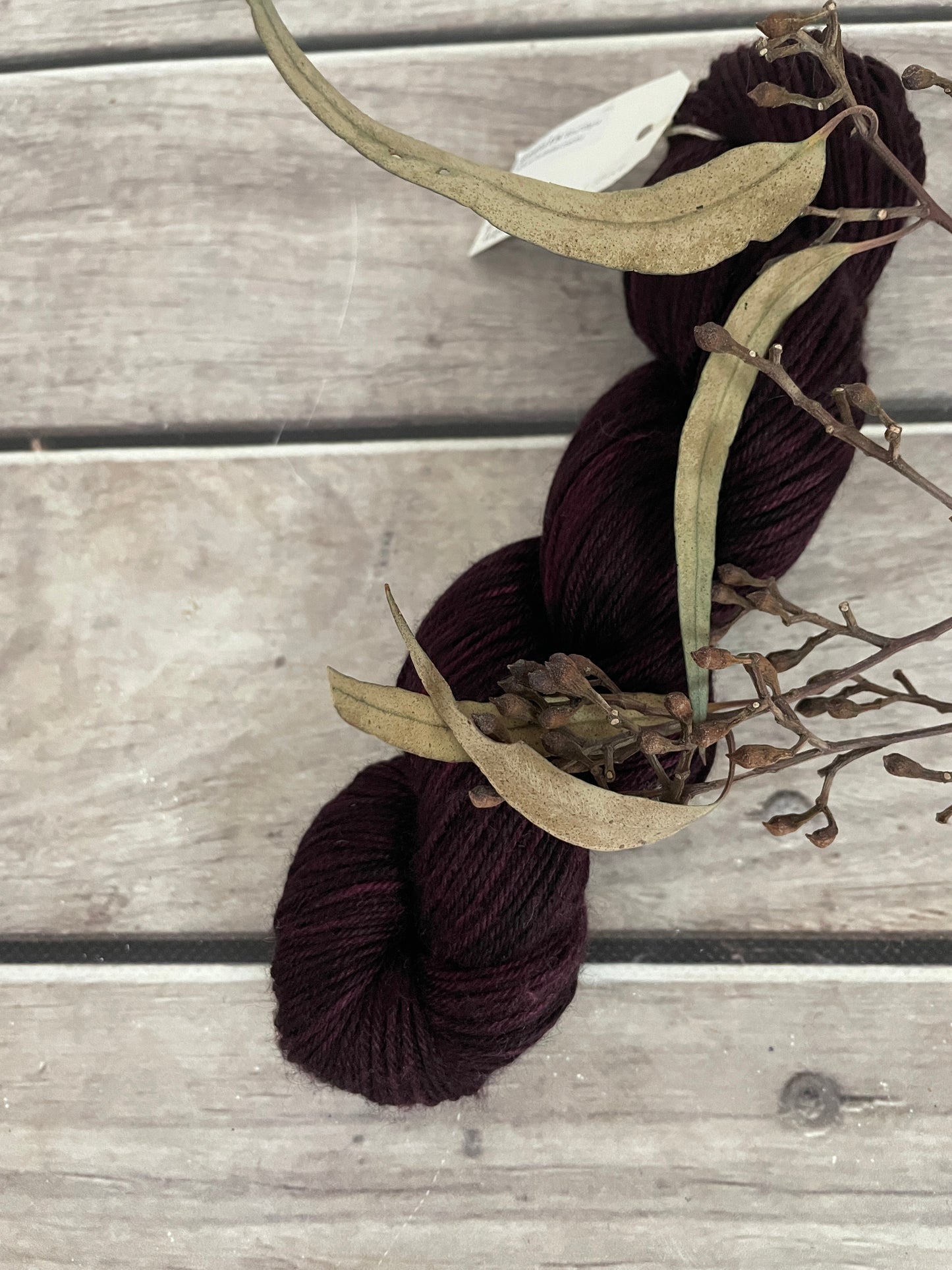 Black Cherry - OB - Merino and silk 4 ply single -Osmanthus