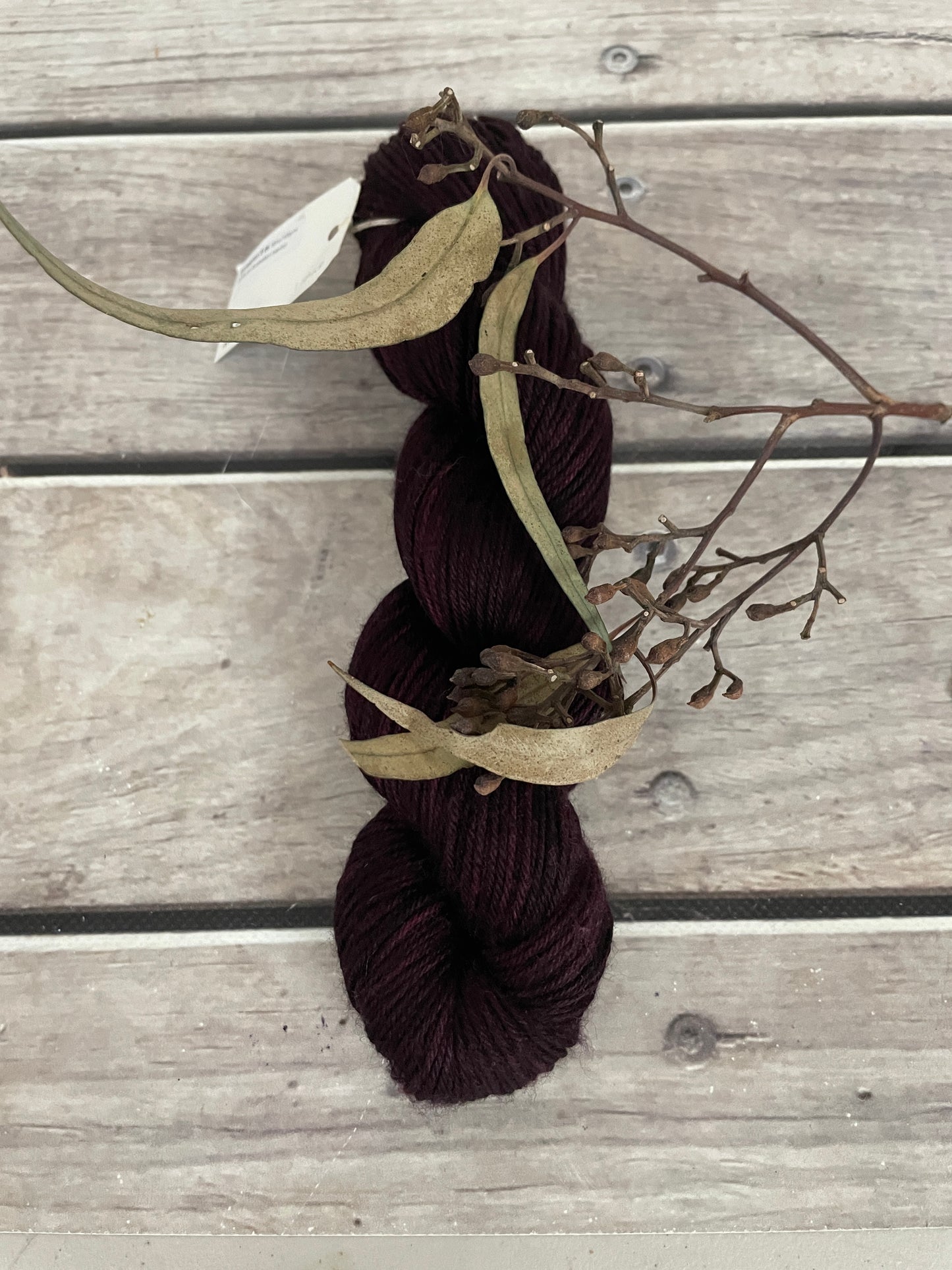 Black Cherry - OB - Merino and silk 4 ply single -Osmanthus