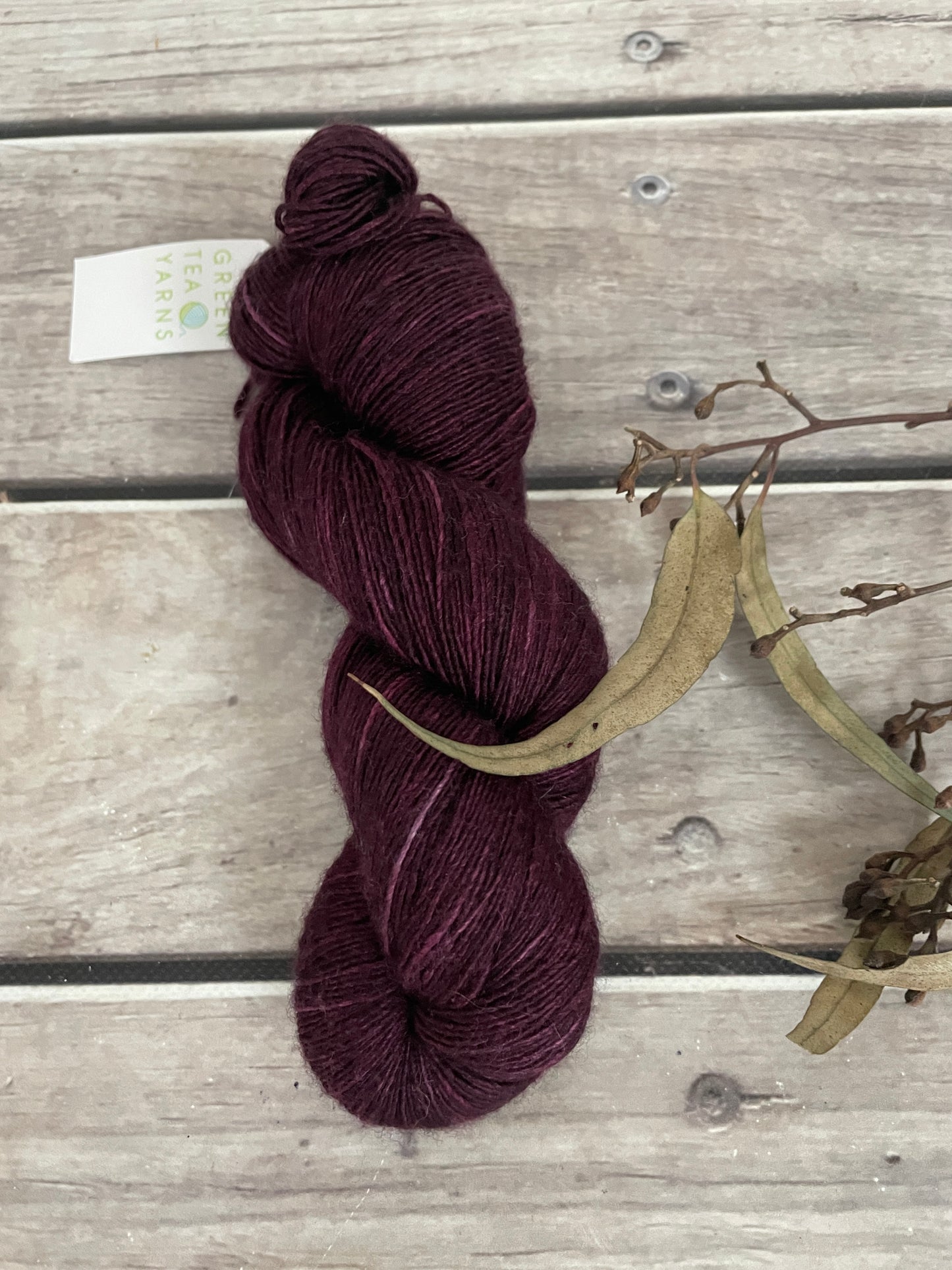 Black Cherry - OB - Merino and silk 4 ply single -Osmanthus