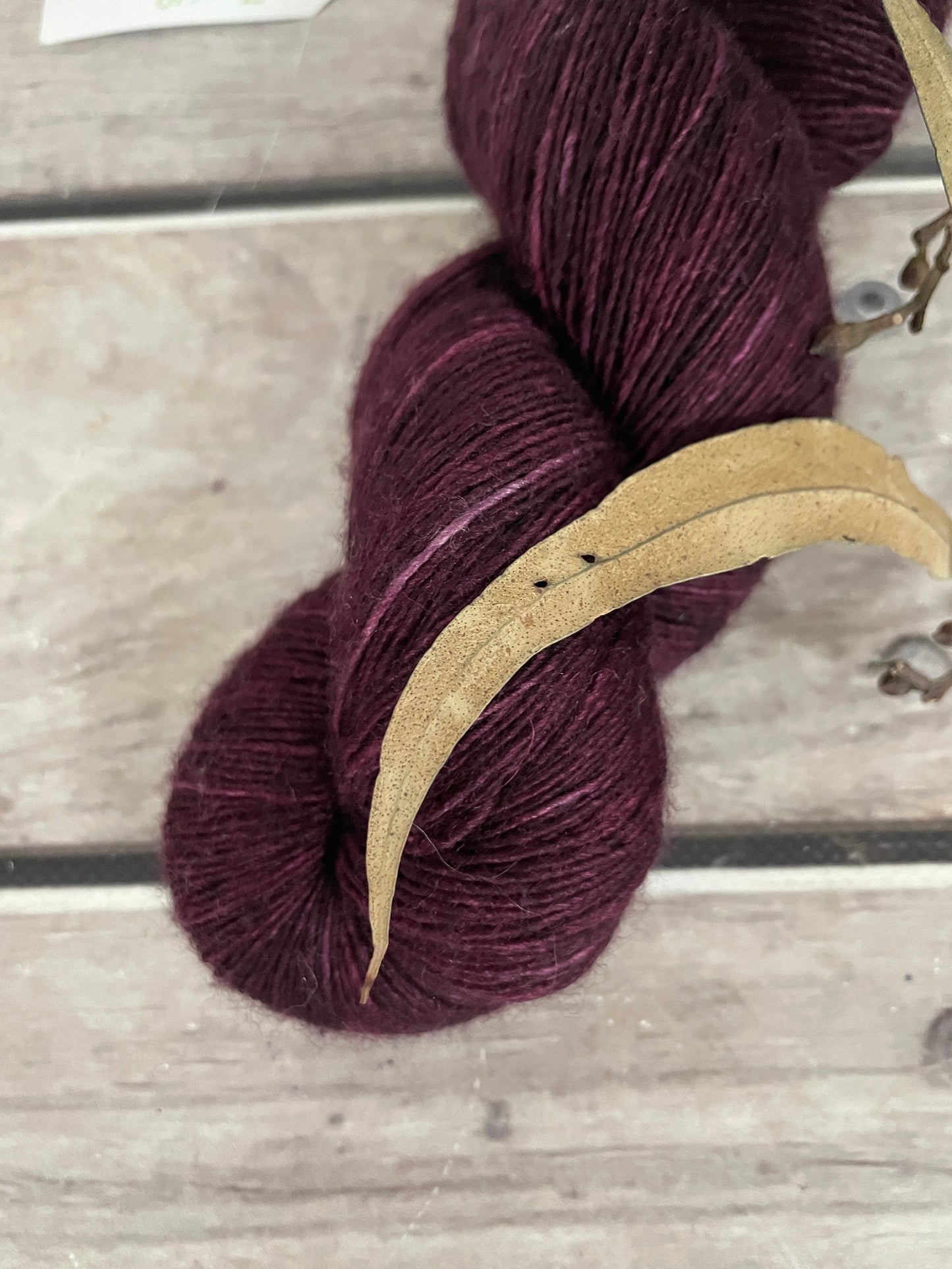 Black Cherry - OB - Merino and silk 4 ply single -Osmanthus