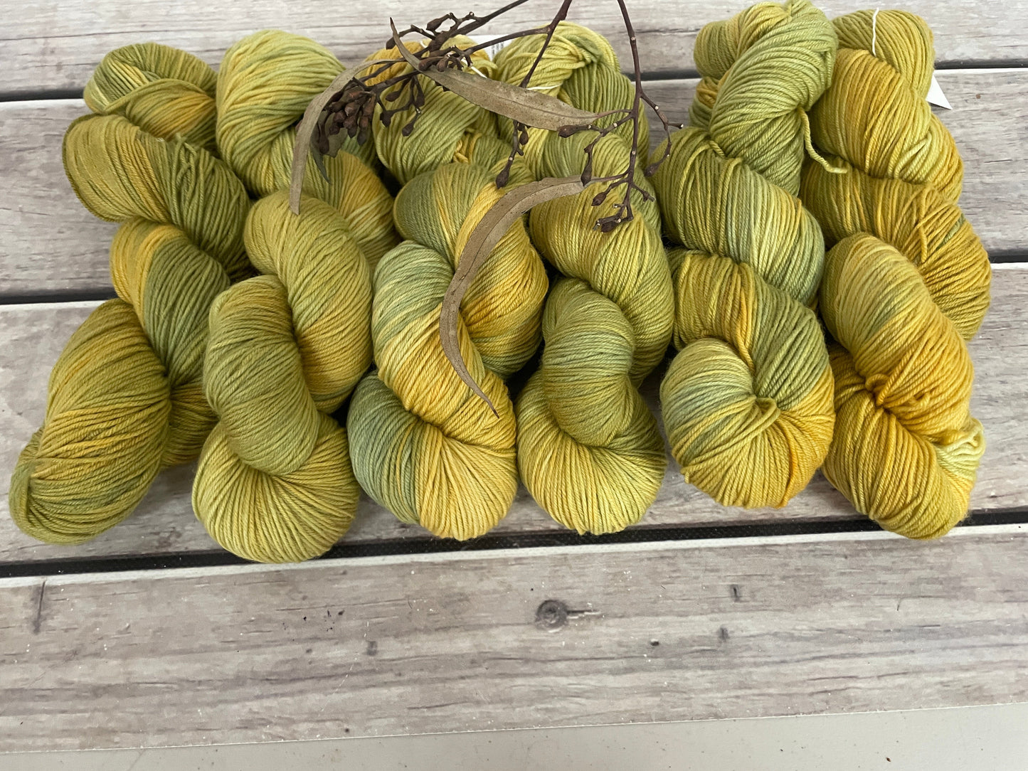 Golden Fern - sock yarn in merino and nylon - Darjeeling