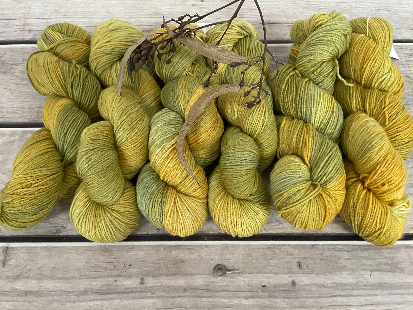 Golden Fern - sock yarn in merino and nylon - Darjeeling