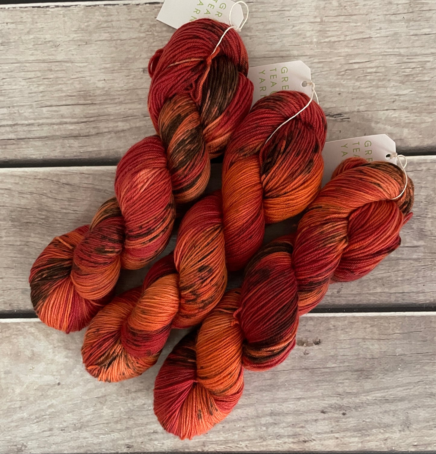 Red Pepper ooak - sock yarn in merino and nylon - Darjeeling