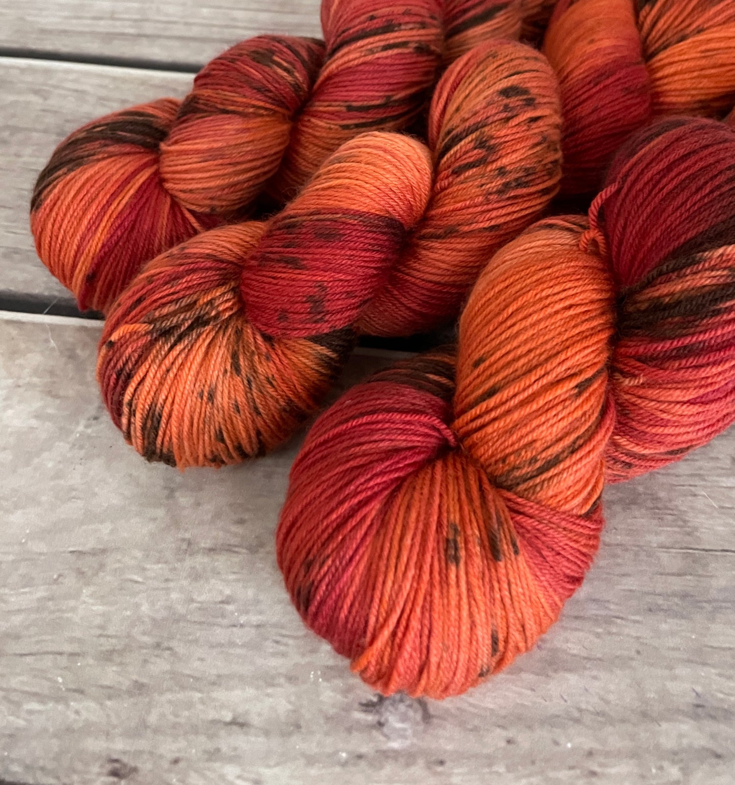 Red Pepper ooak - sock yarn in merino and nylon - Darjeeling