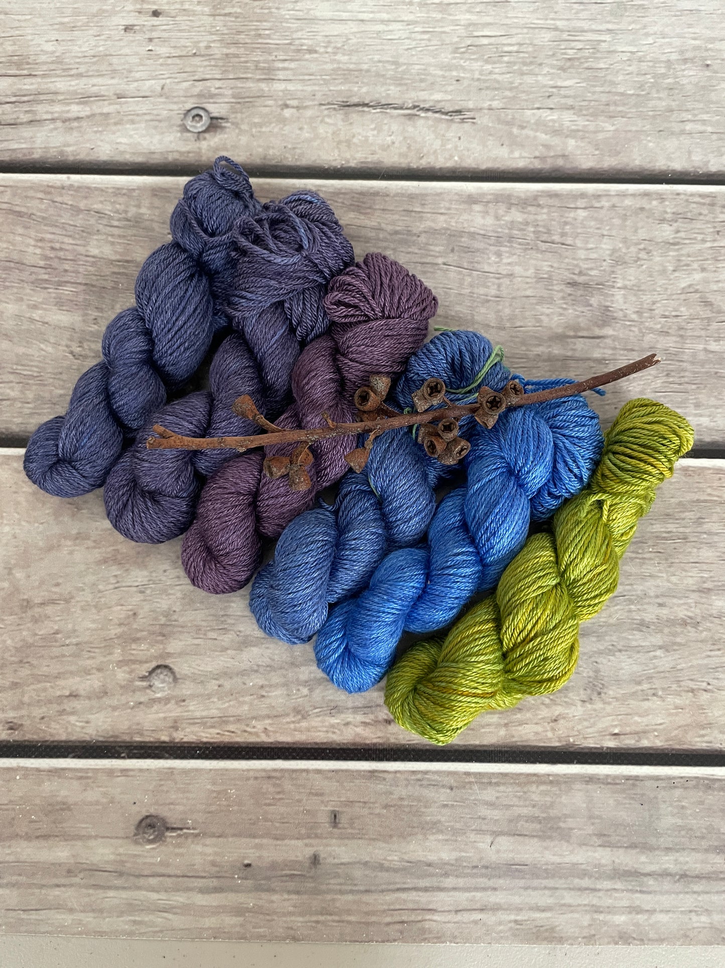 Peacock mini skein sets - Jasmin 4 - Kit 2