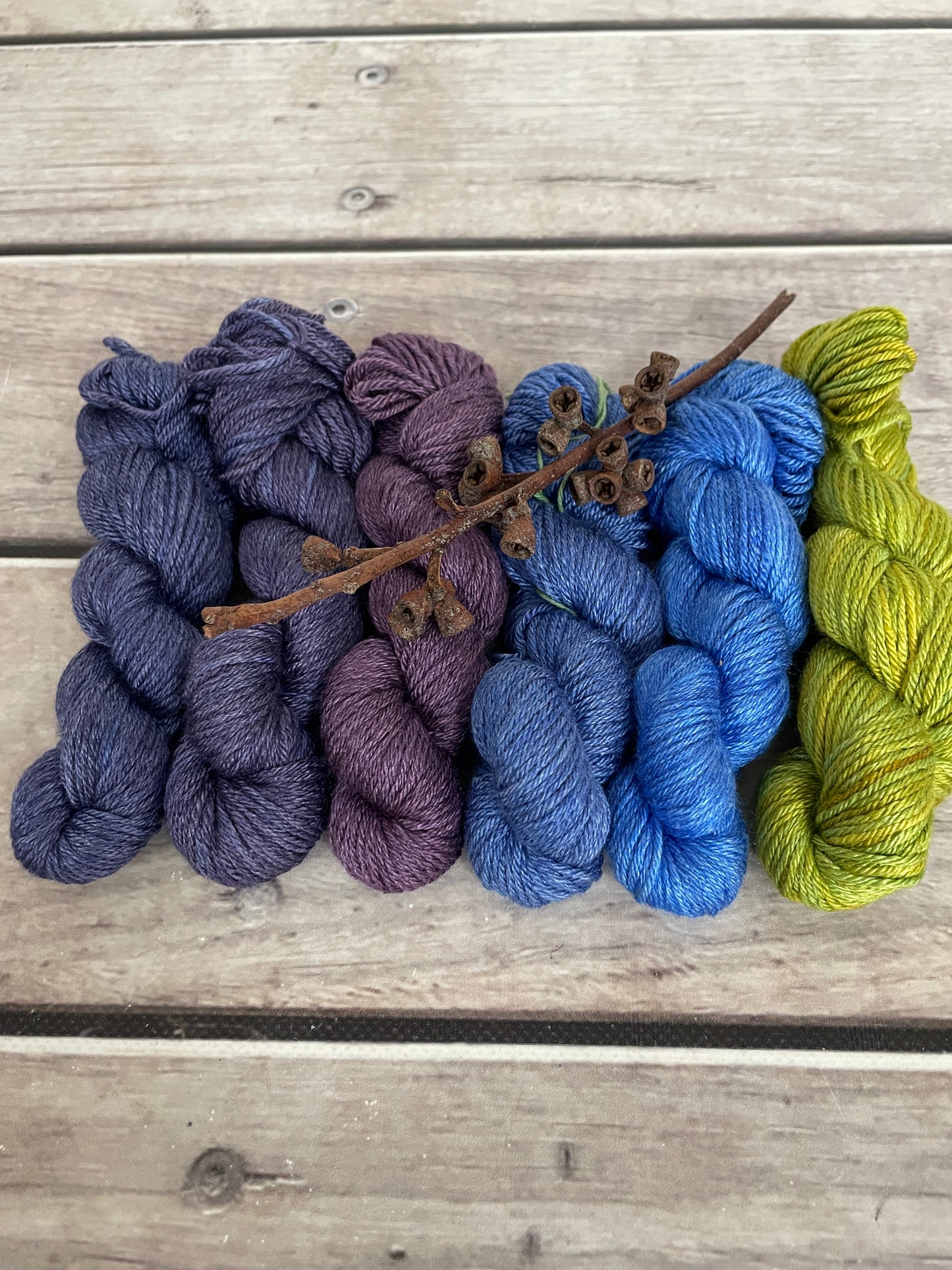 Peacock mini skein sets - Jasmin 4 - Kit 2