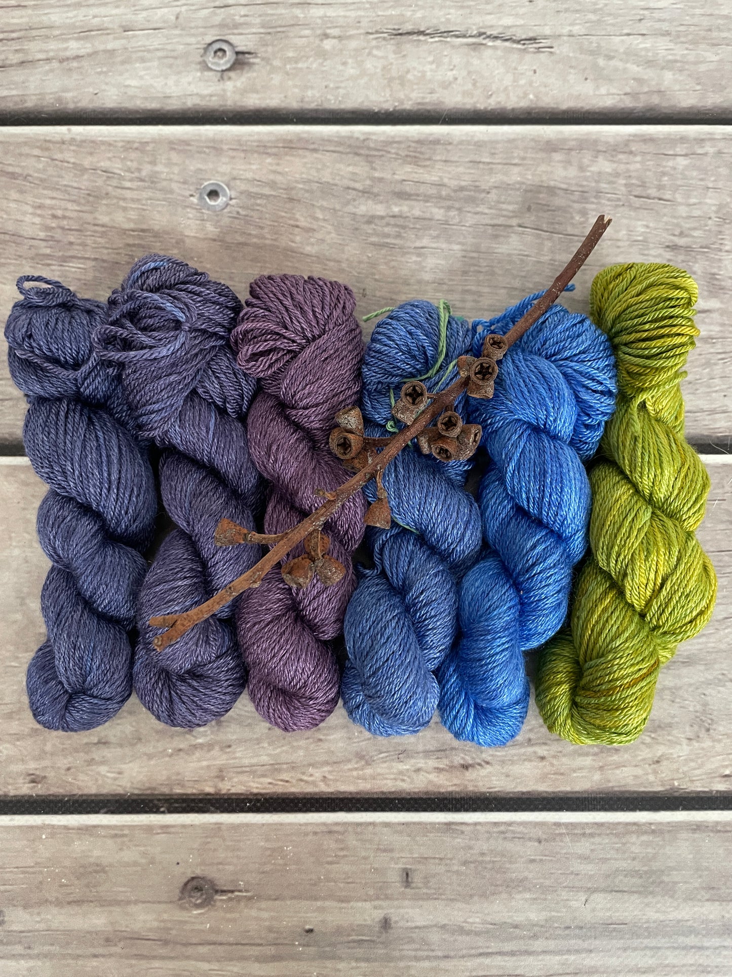 Peacock mini skein sets - Jasmin 4 - Kit 2