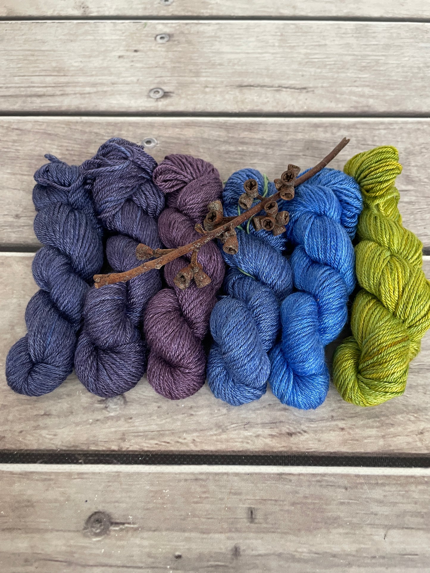 Peacock mini skein sets - Jasmin 4 - Kit 2