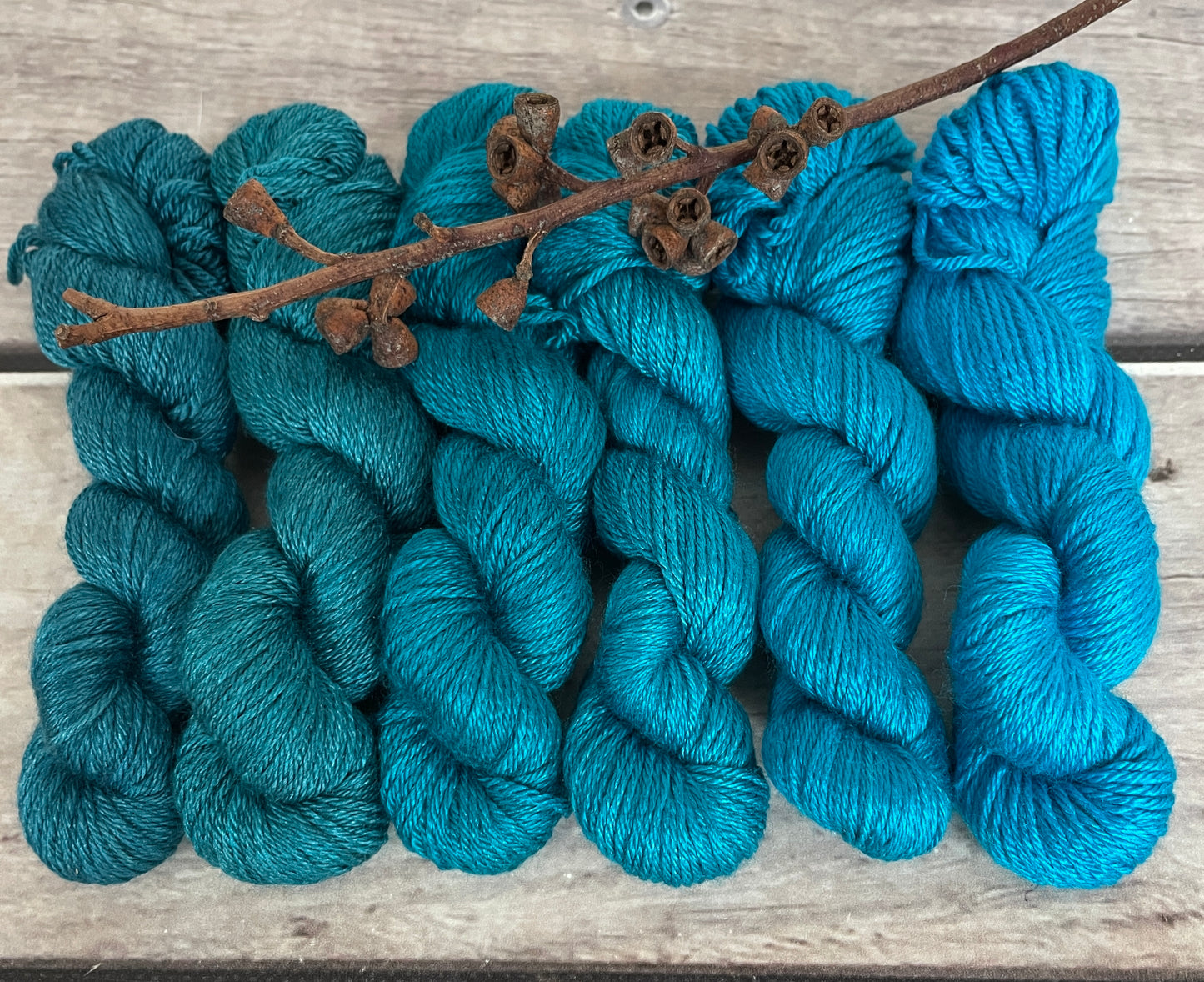 Peacock mini skein sets - Jasmin 4 - Kit 4