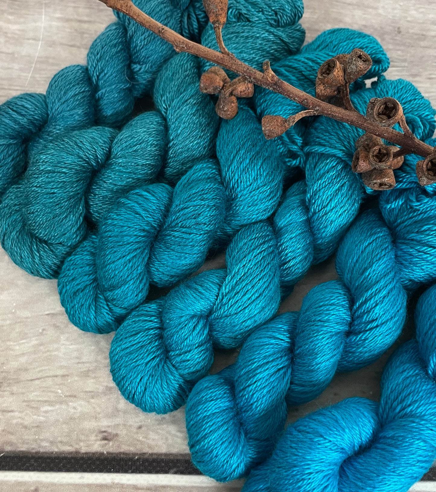 Peacock mini skein sets - Jasmin 4 - Kit 4