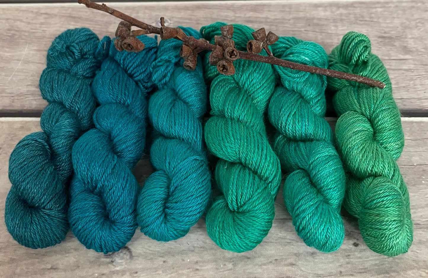 Peacock mini skein sets - Jasmin 4 - Kit 6