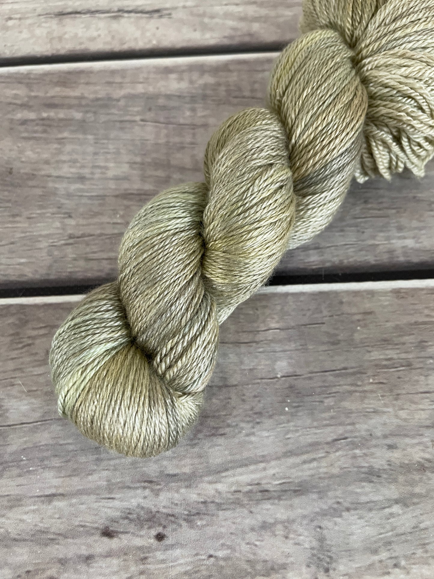 Old Gold - merino/silk 4 ply - White Cloud f