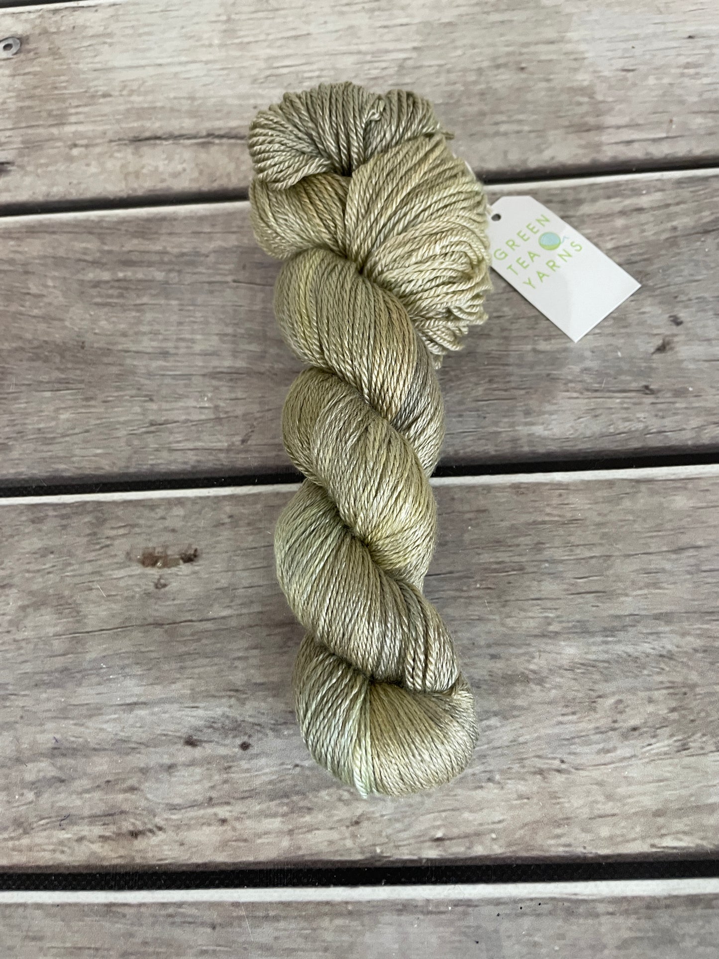 Old Gold - merino/silk 4 ply - White Cloud f