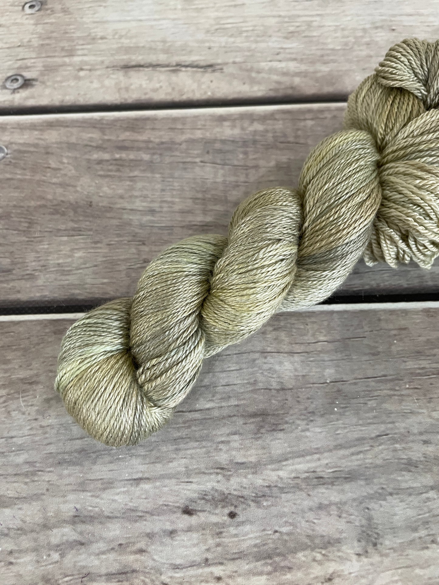 Old Gold - merino/silk 4 ply - White Cloud f