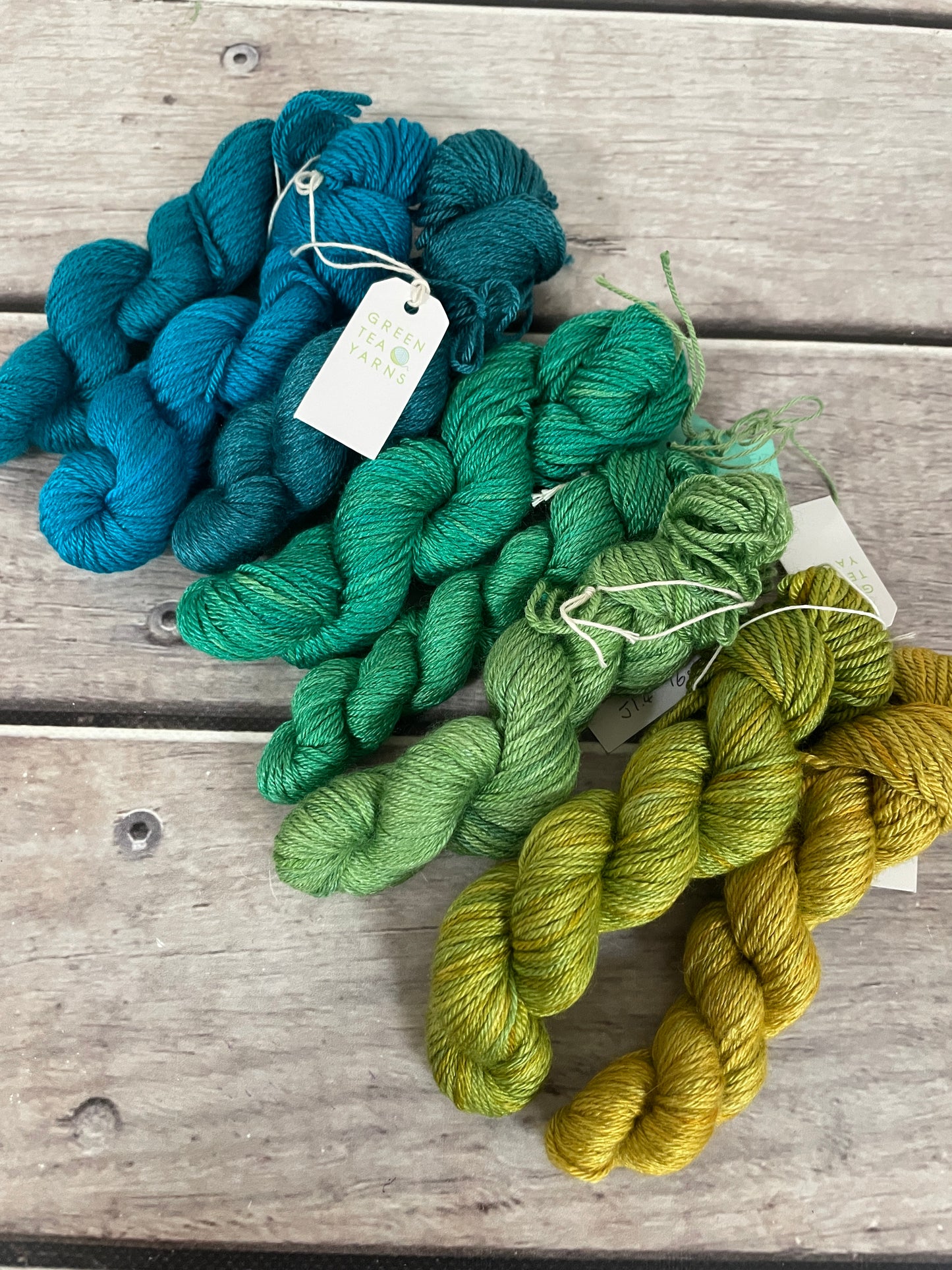 Peacock mini skein sets - Jasmin 4 - Kit 8