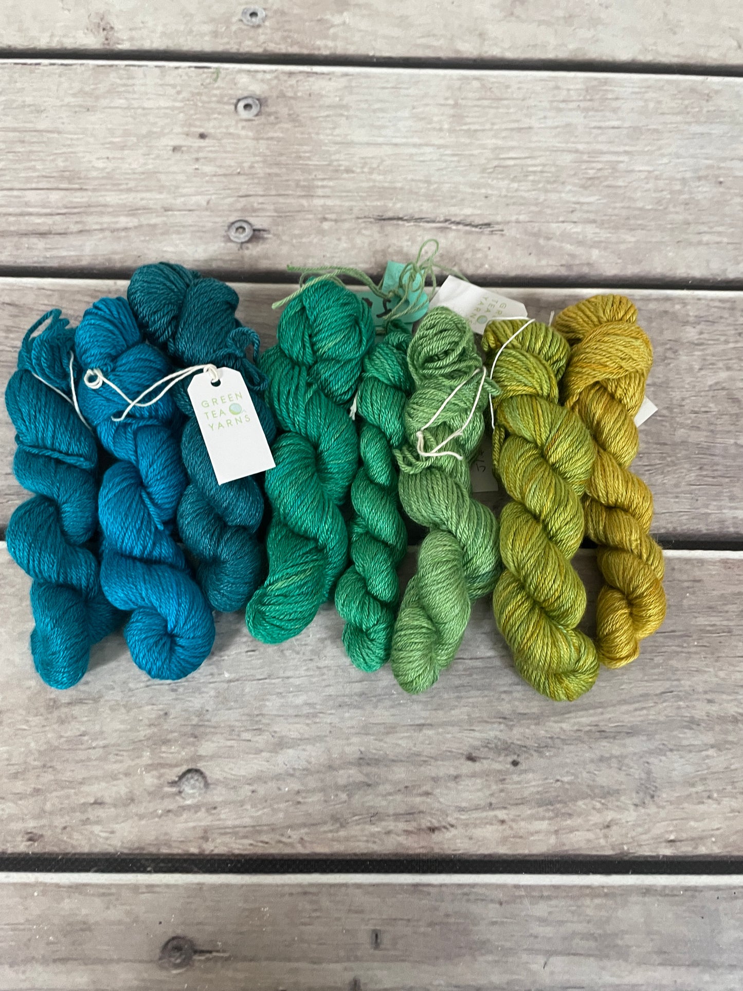 Peacock mini skein sets - Jasmin 4 - Kit 8