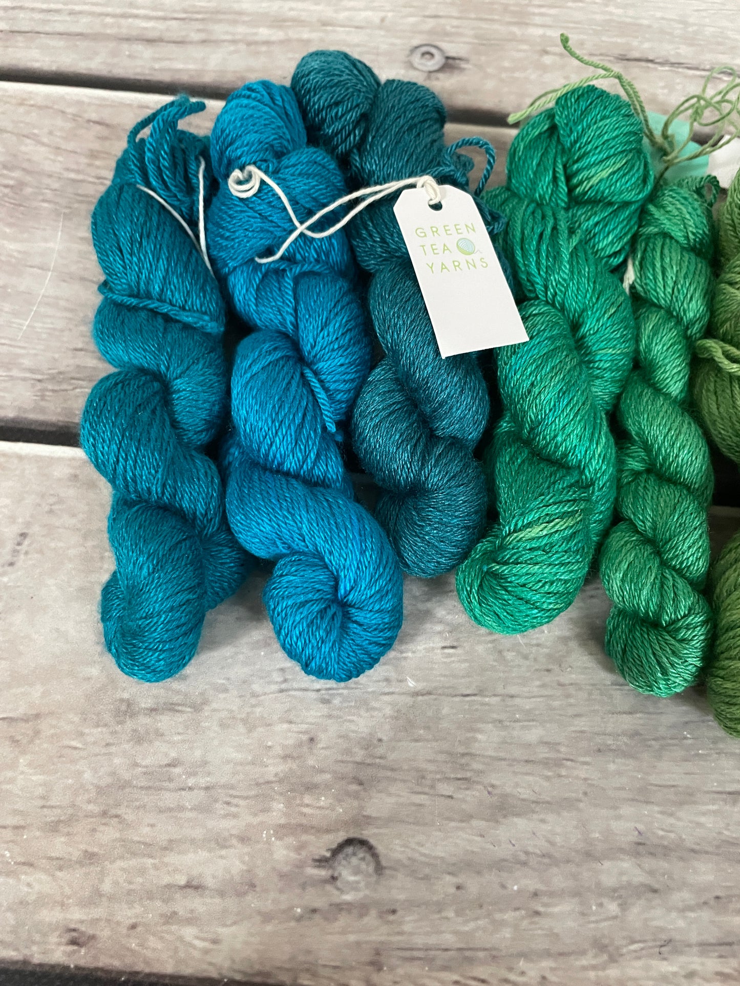 Peacock mini skein sets - Jasmin 4 - Kit 8