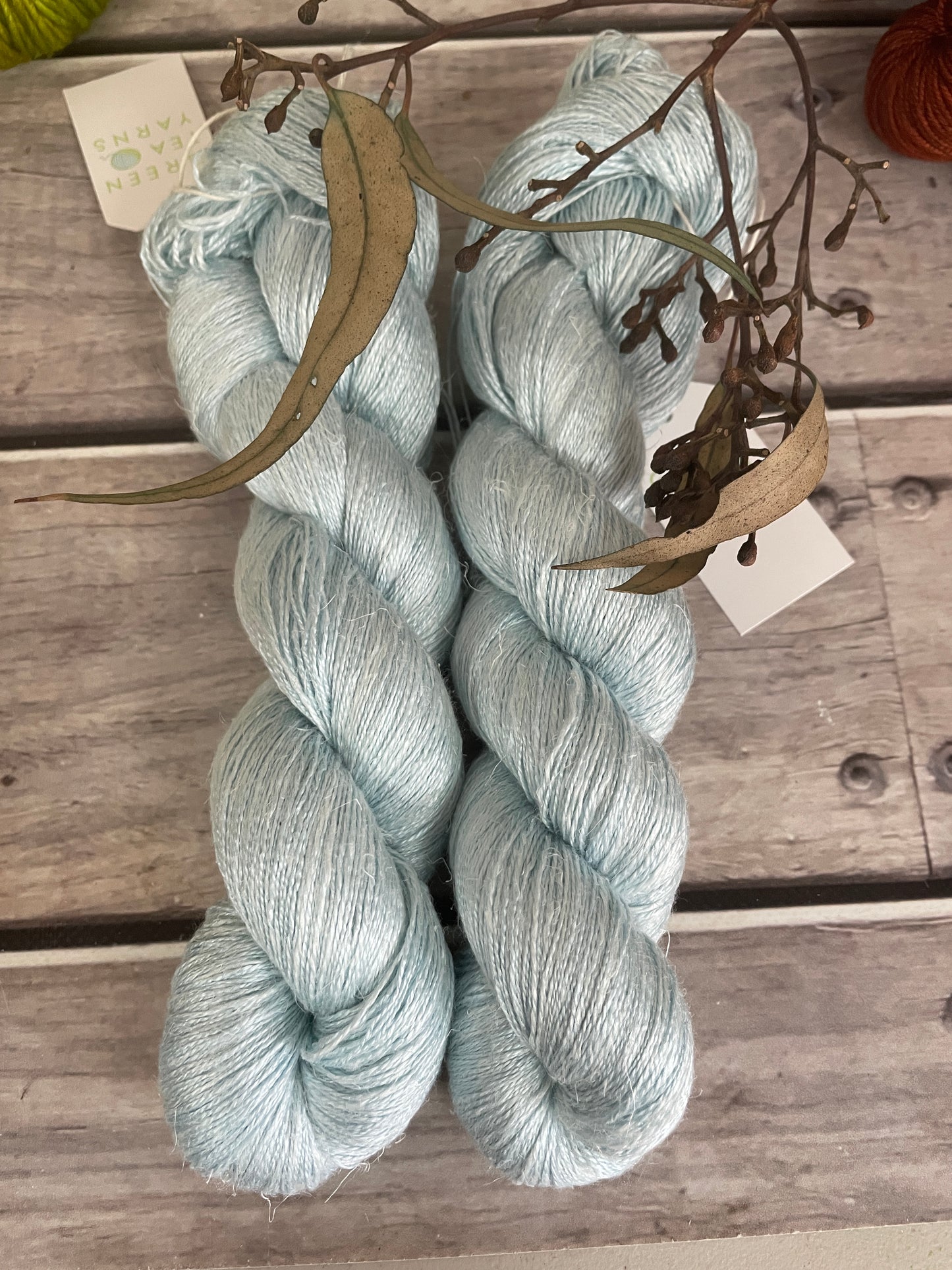 Seabreeze  on Anise - silk and linen 2ply