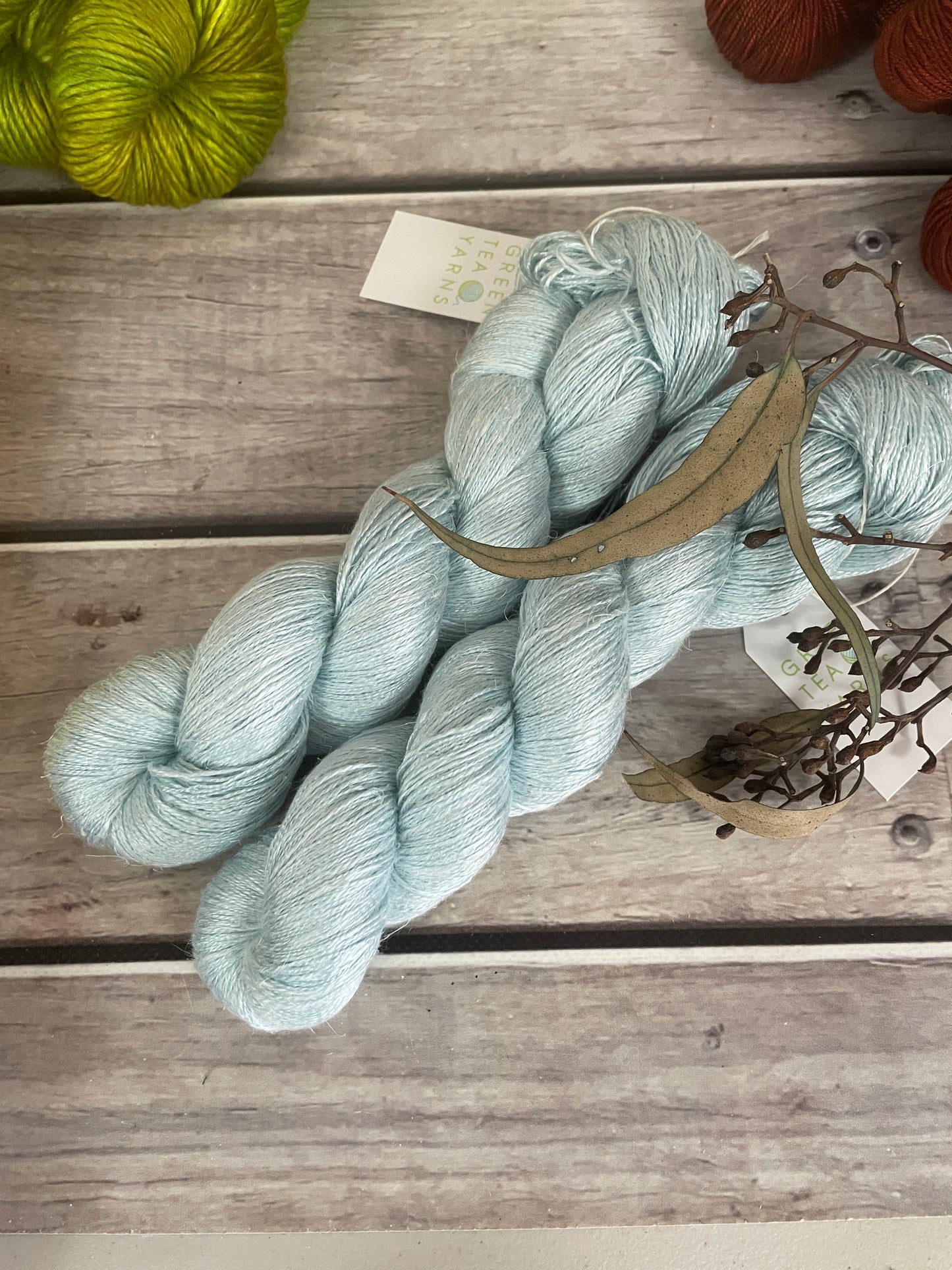 Seabreeze  on Anise - silk and linen 2ply